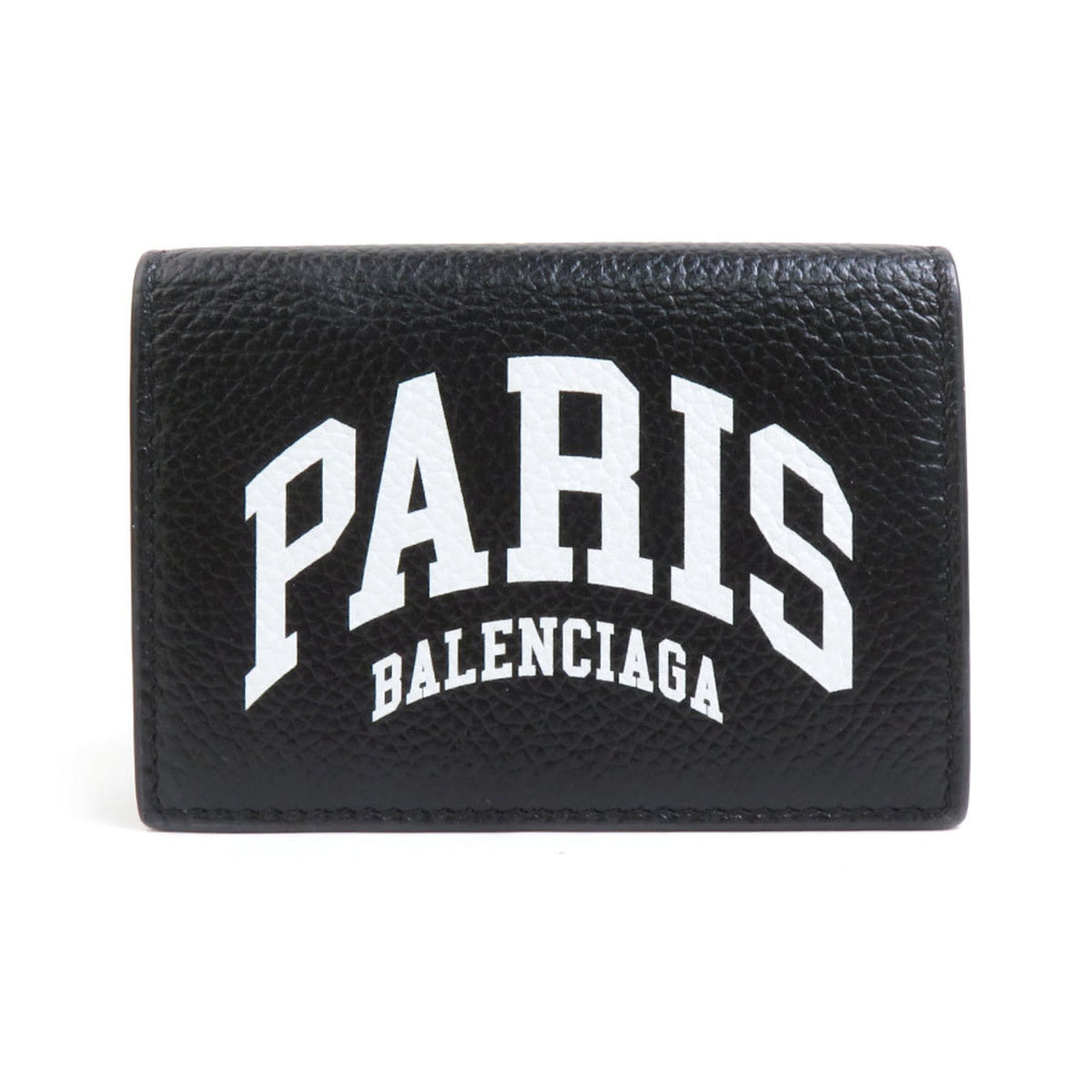 Balenciaga Black Leather Wallet (Tri-Fold) (Pre-Owned)