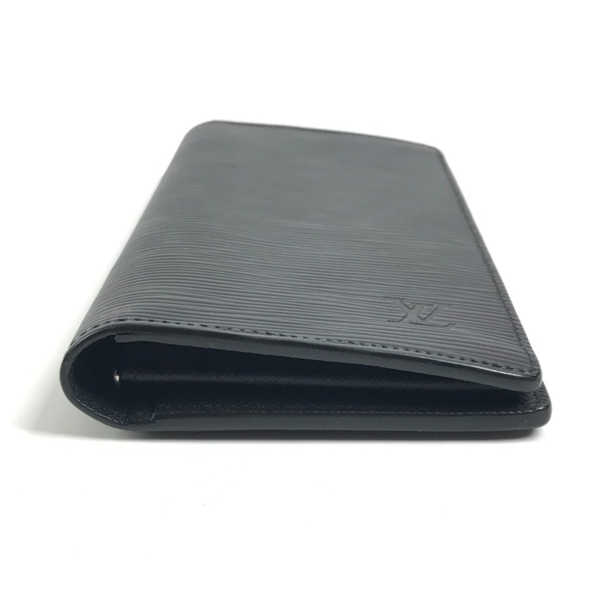 Louis Vuitton Black Noir Epi Leather Long Wallet (Bi-Fold) (Pre-Owned)