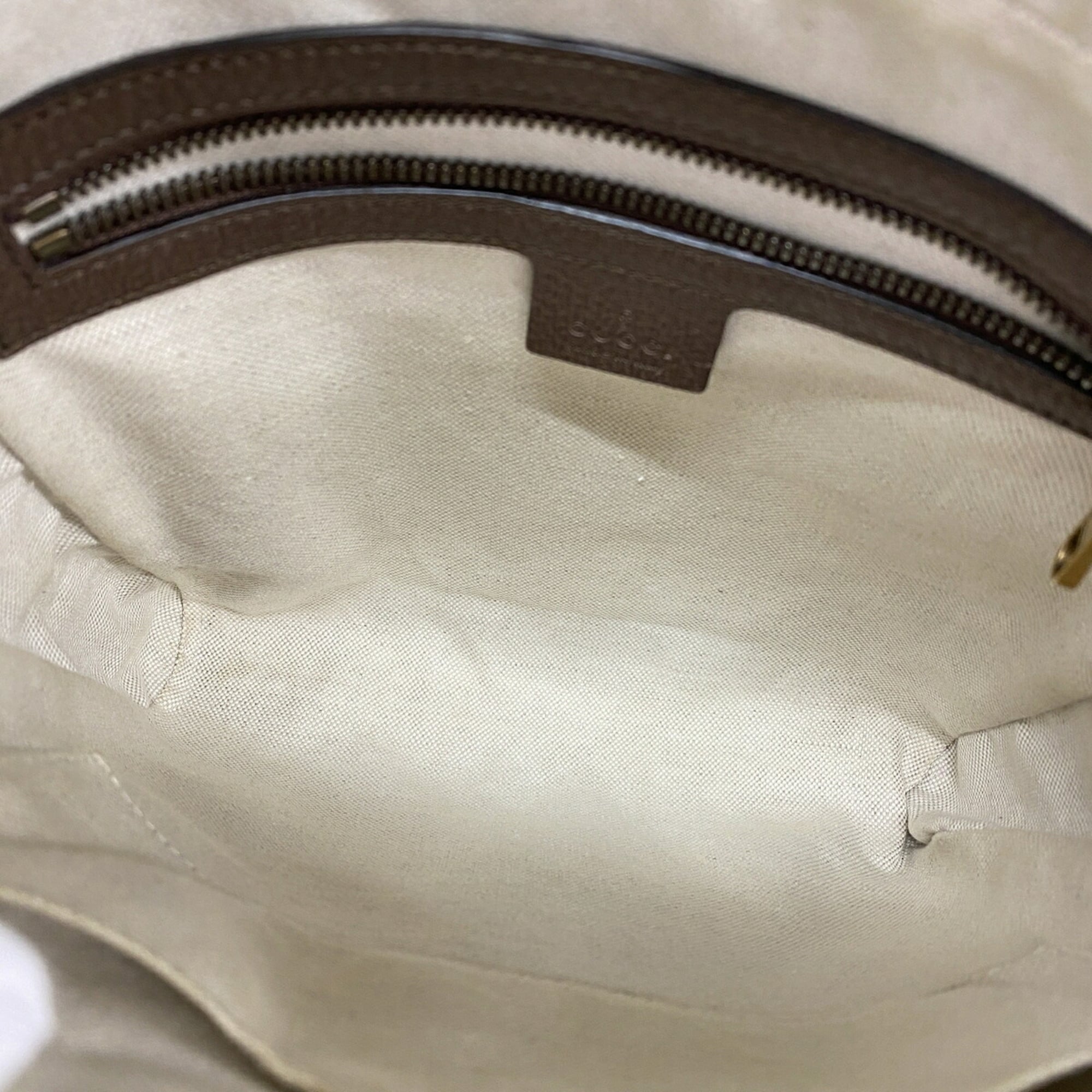 Gucci Beige Brown Pvc Shoulder Bag (Pre-Owned)