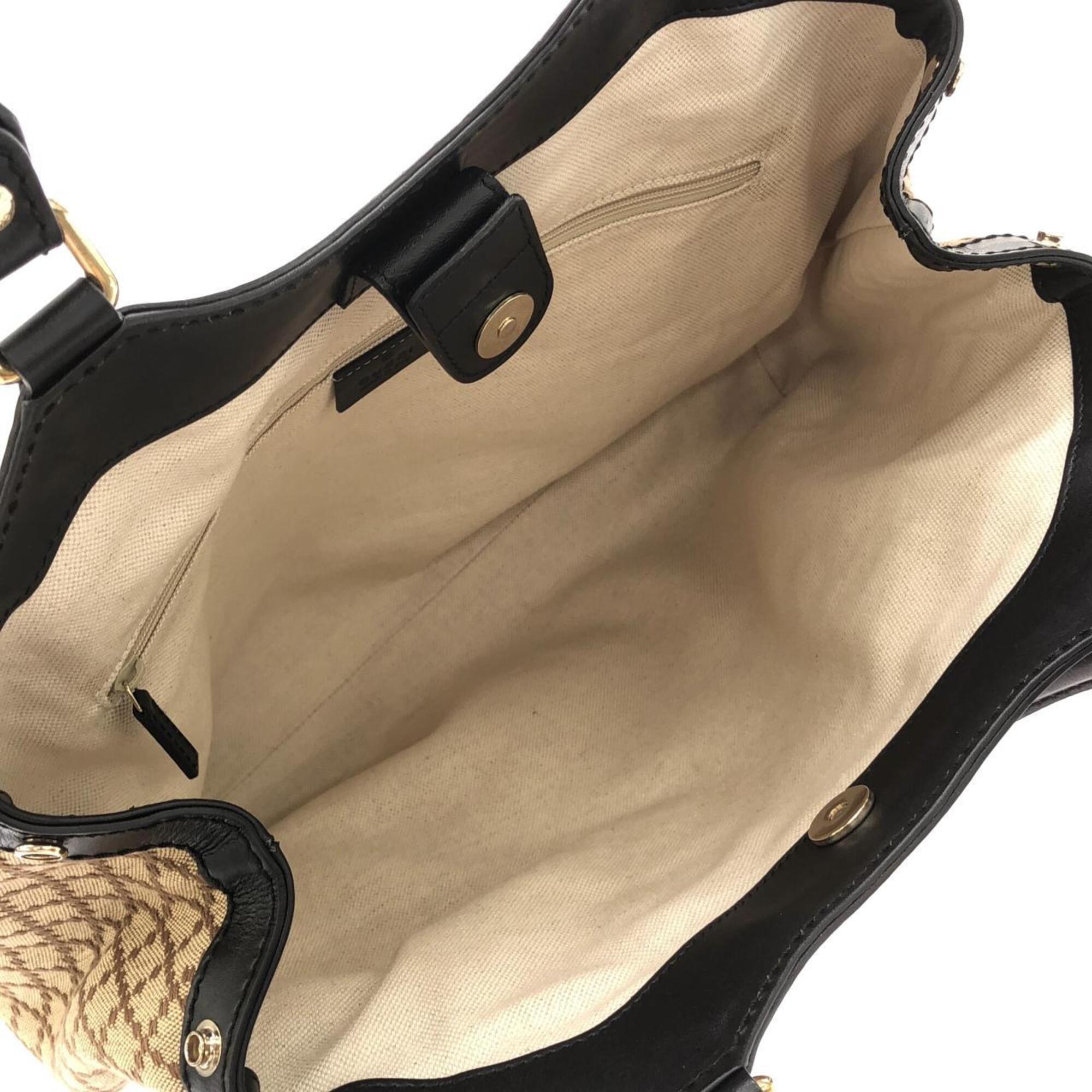 Gucci Beige Canvas Handbag (Pre-Owned)
