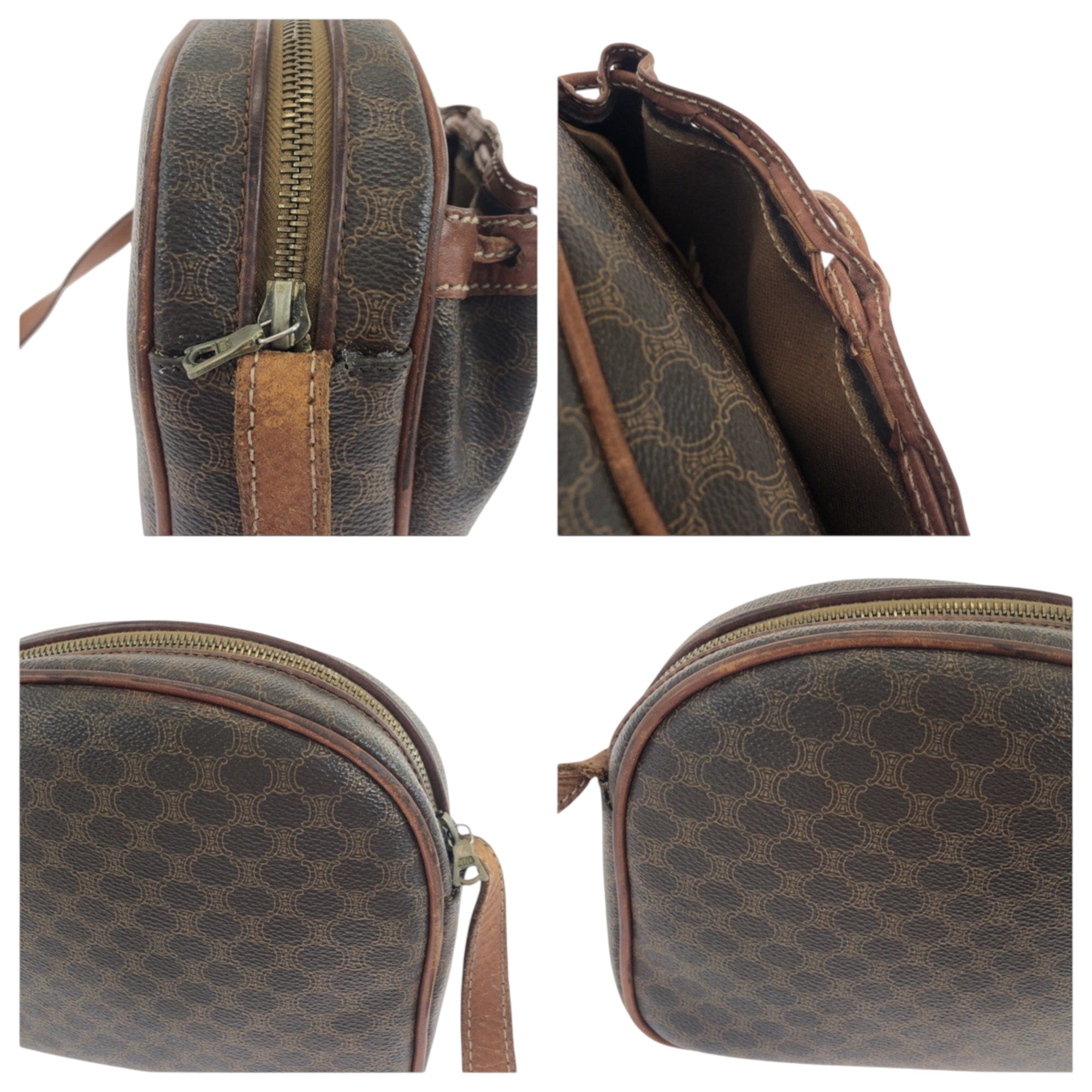 Celine Brown Pvc Pochette Shoulder Bag (Pre-Owned)