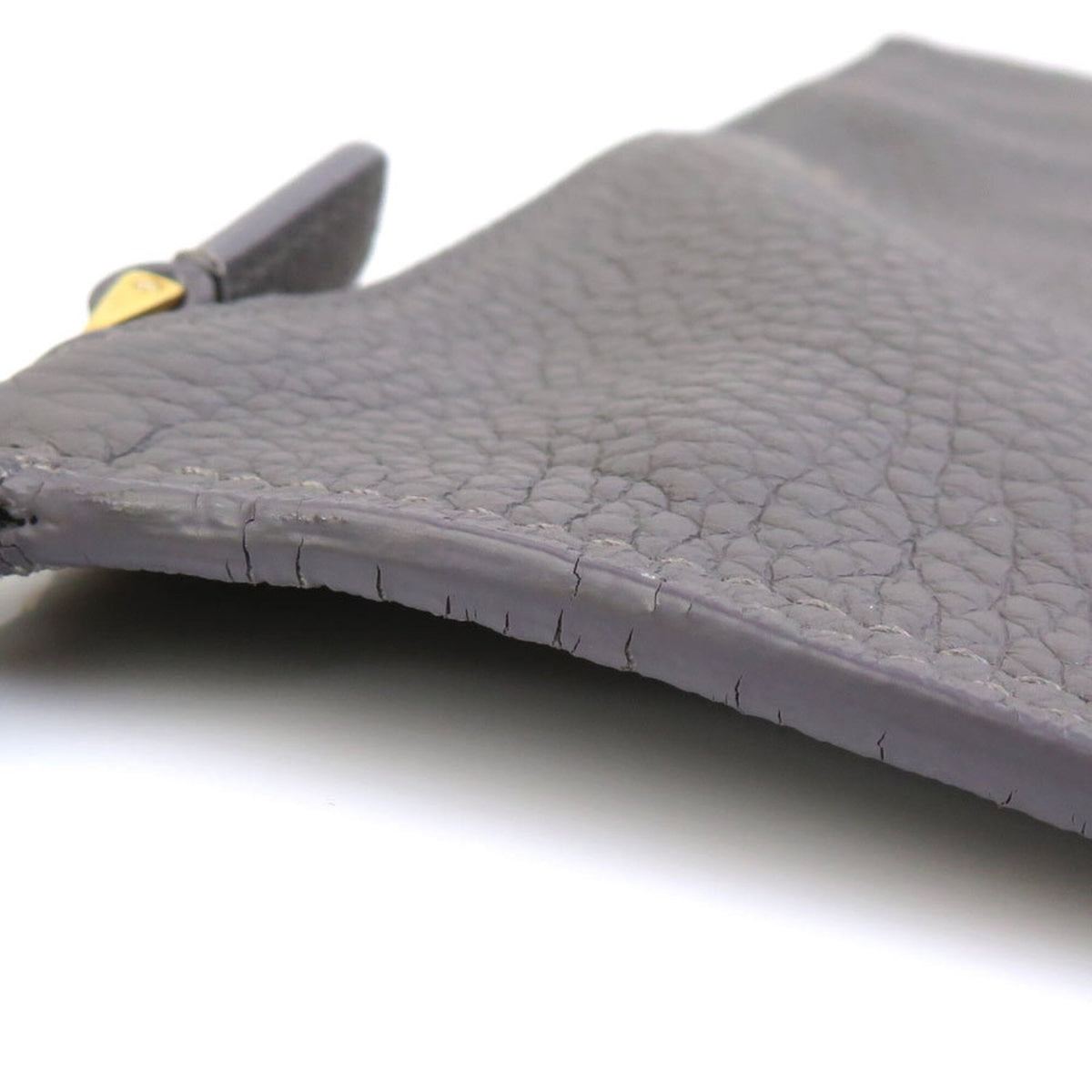 Salvatore Ferragamo Gray Leather Shoulder Bag (Pre-Owned)