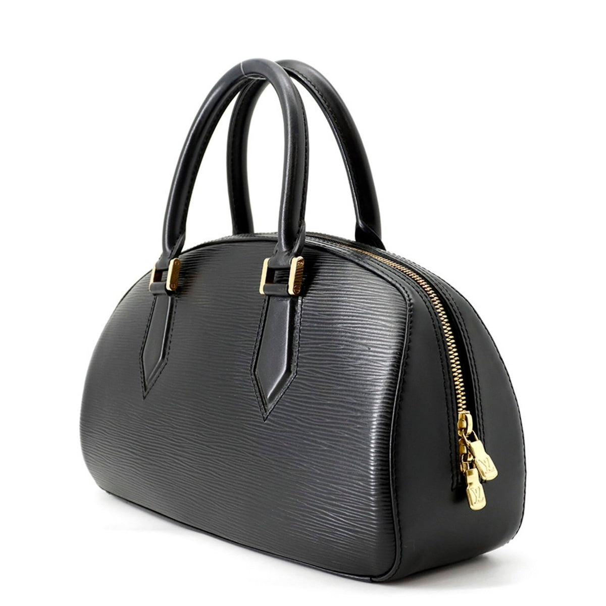 Louis Vuitton Epi Black Noir Epi Leather Handbag (Pre-Owned)