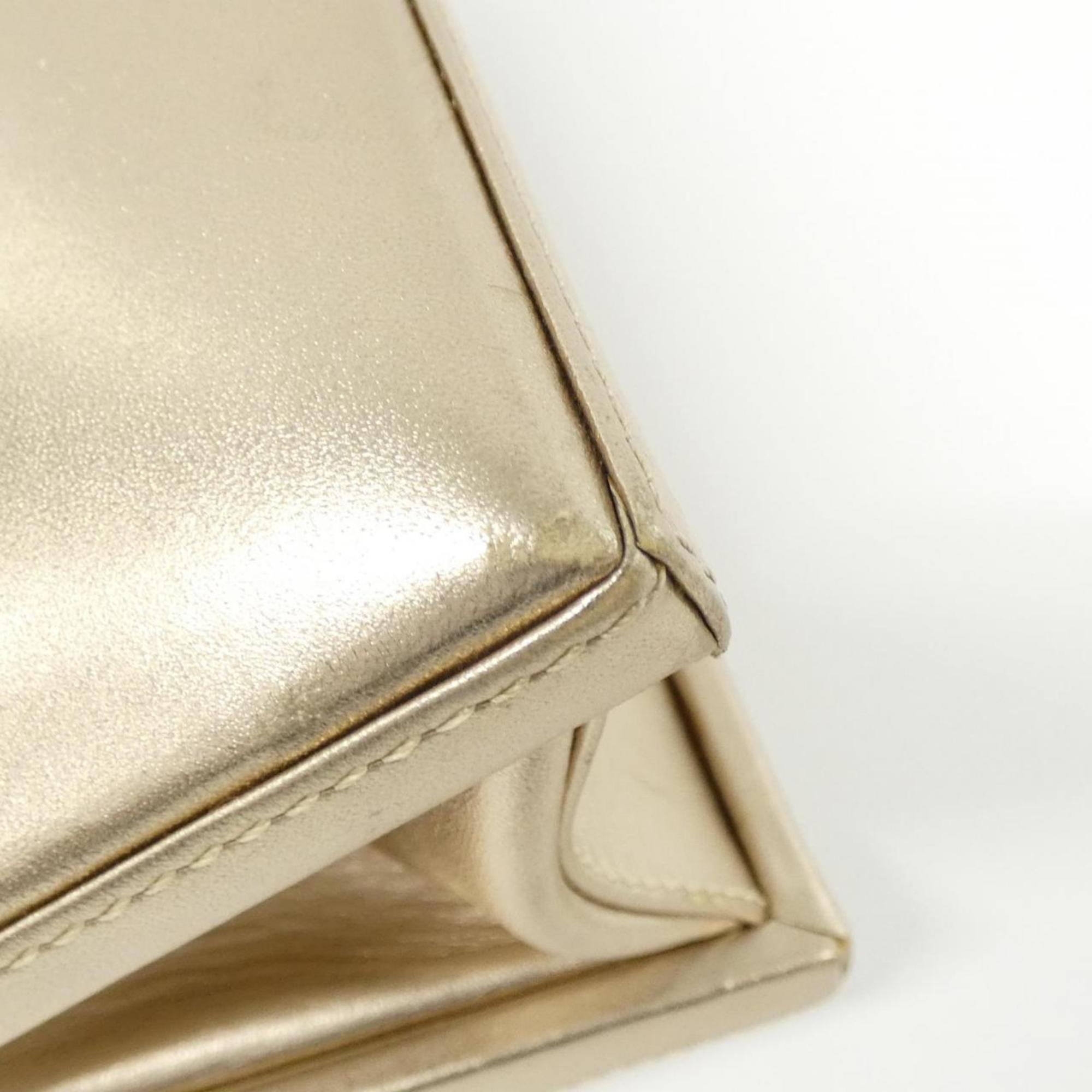 Loewe Gold Leather Handbag (Pre-Owned)