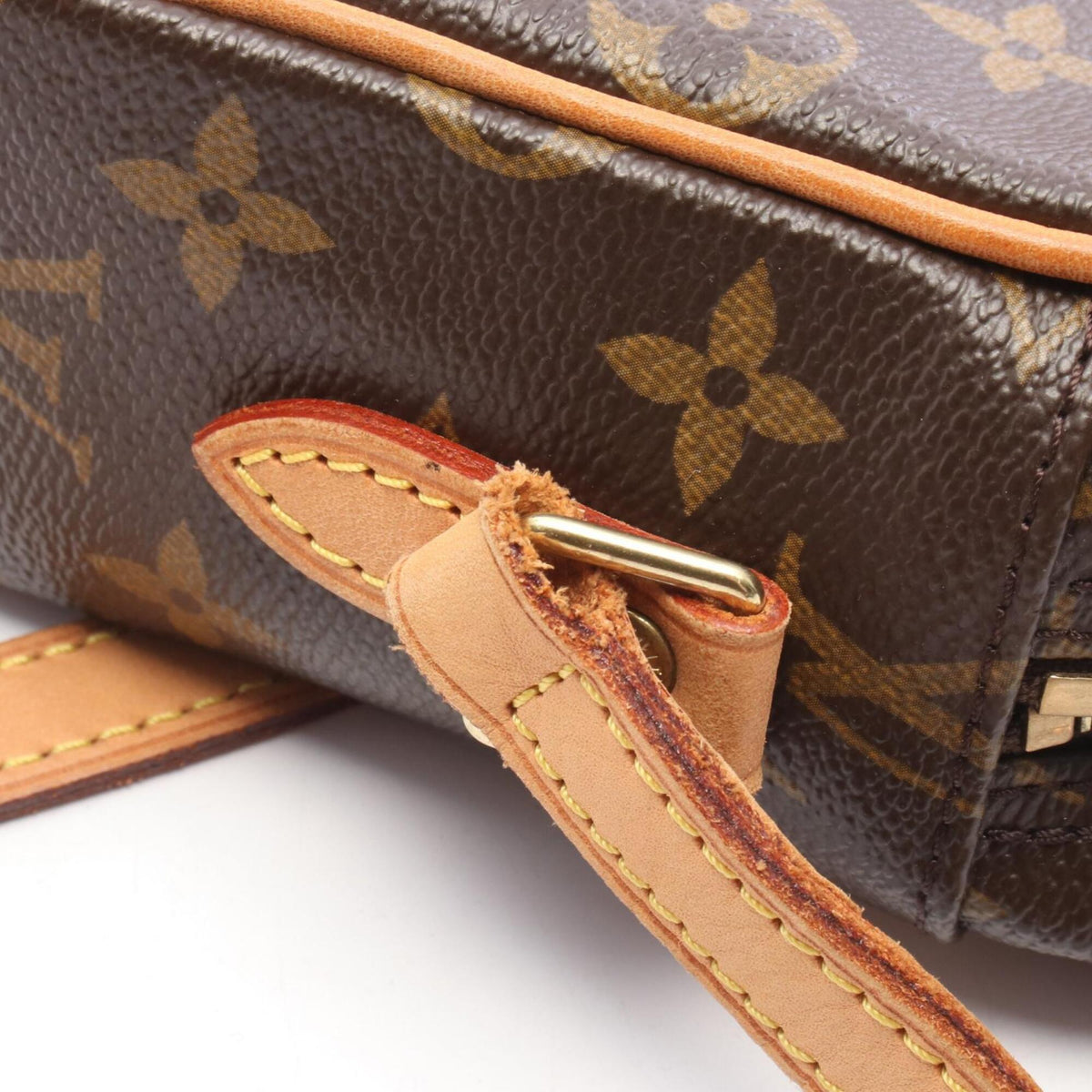 Louis Vuitton Brown Coated Canvas Pvc Monogram Leather Handbag Shoulder Bag (Pre-Owned)