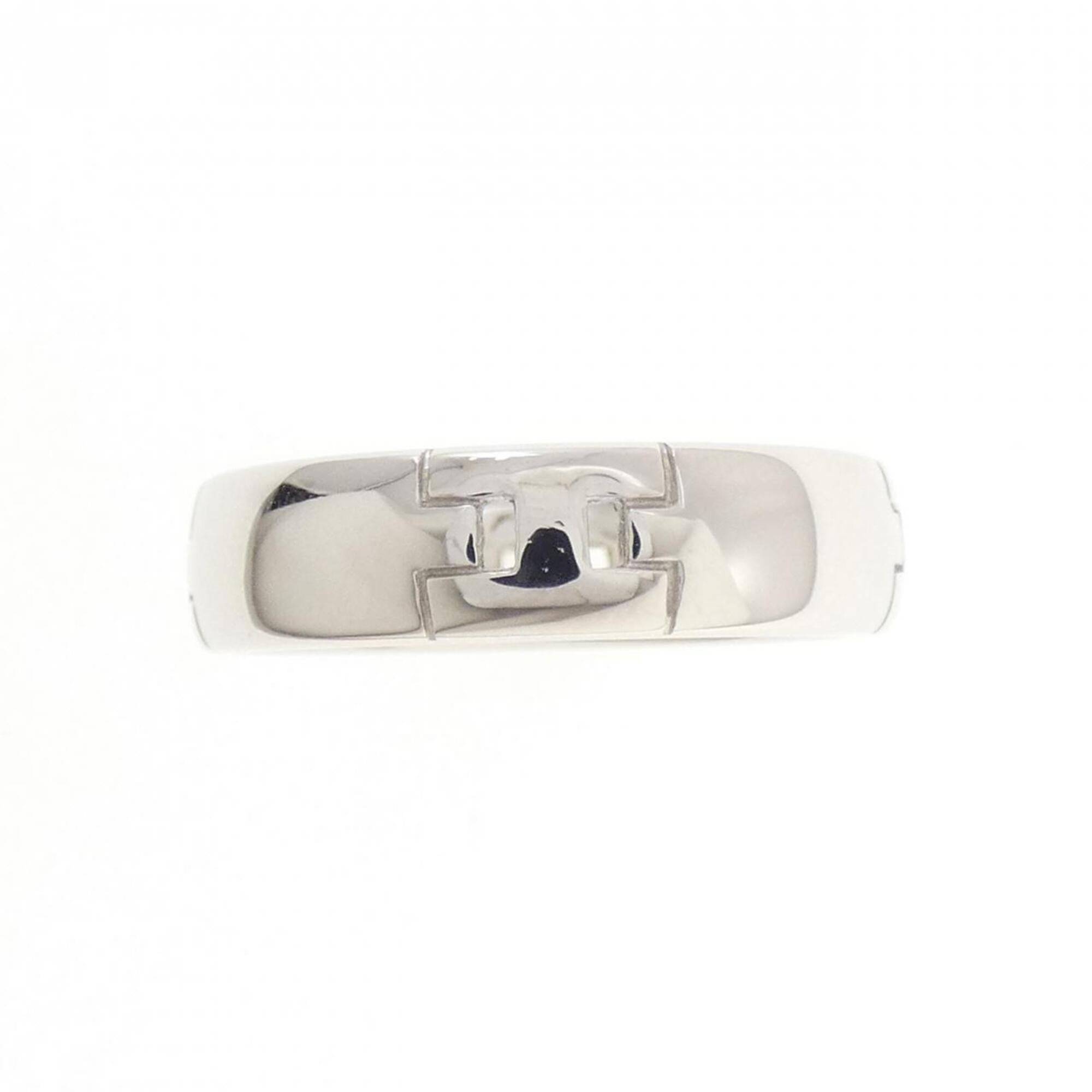 Hermes White Gold White Gold (18K) Band Ring (Pre-Owned)