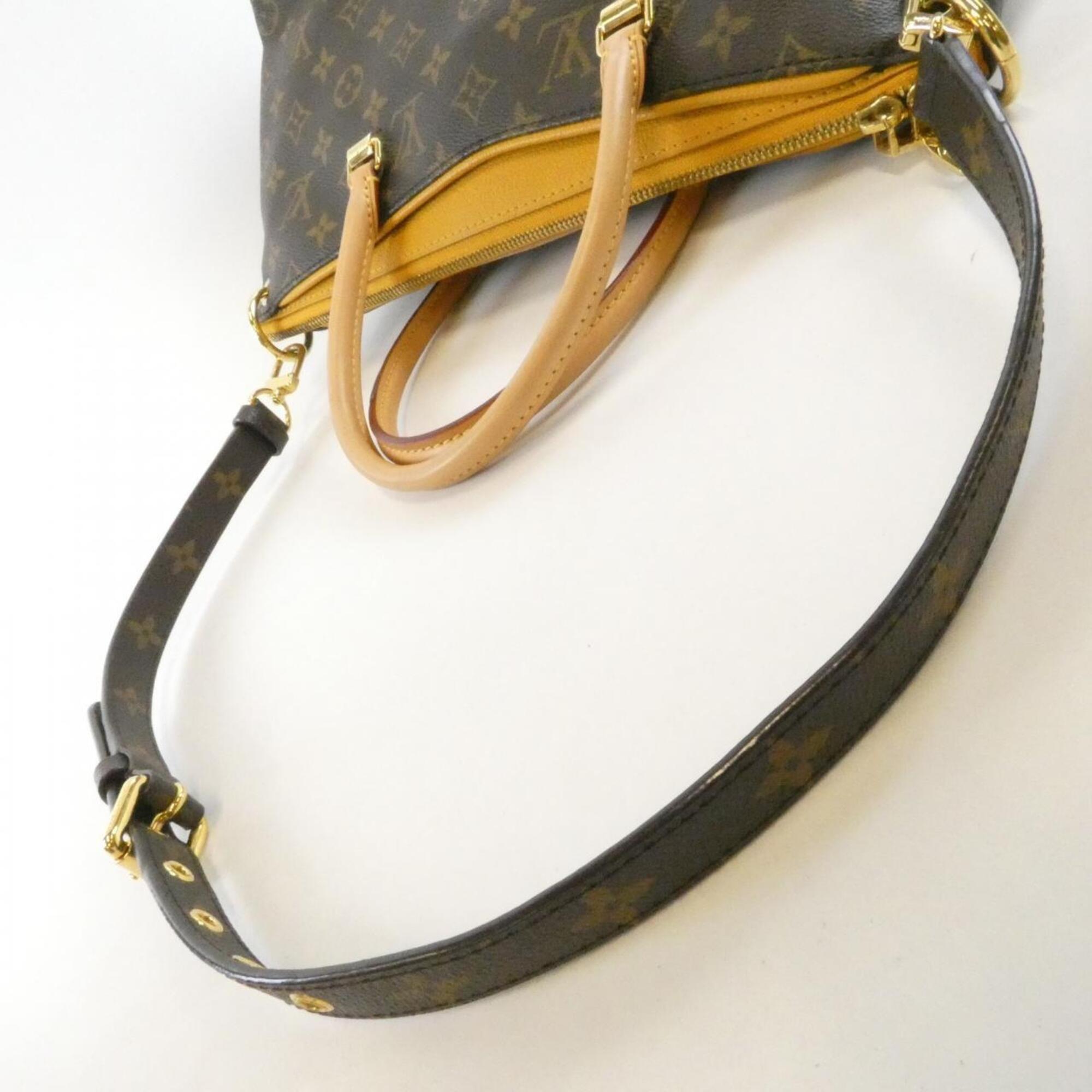 Louis Vuitton Brown Coated Canvas Leather Handbag (Pre-Owned)