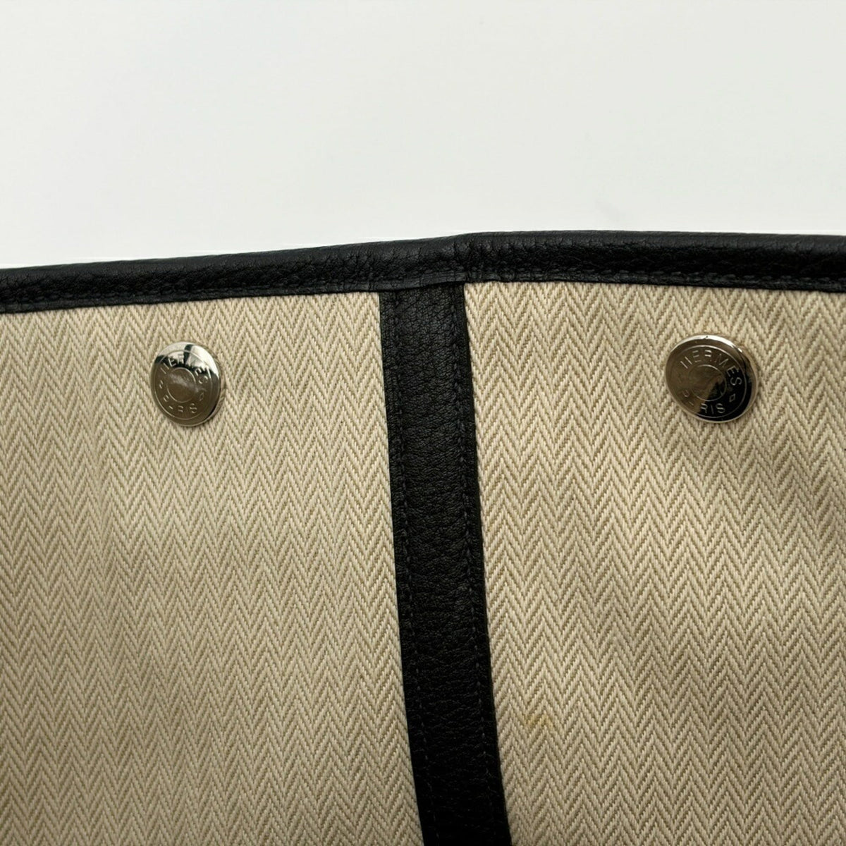 Hermes Garden Black Togo Leather Tote Bag (Pre-Owned)