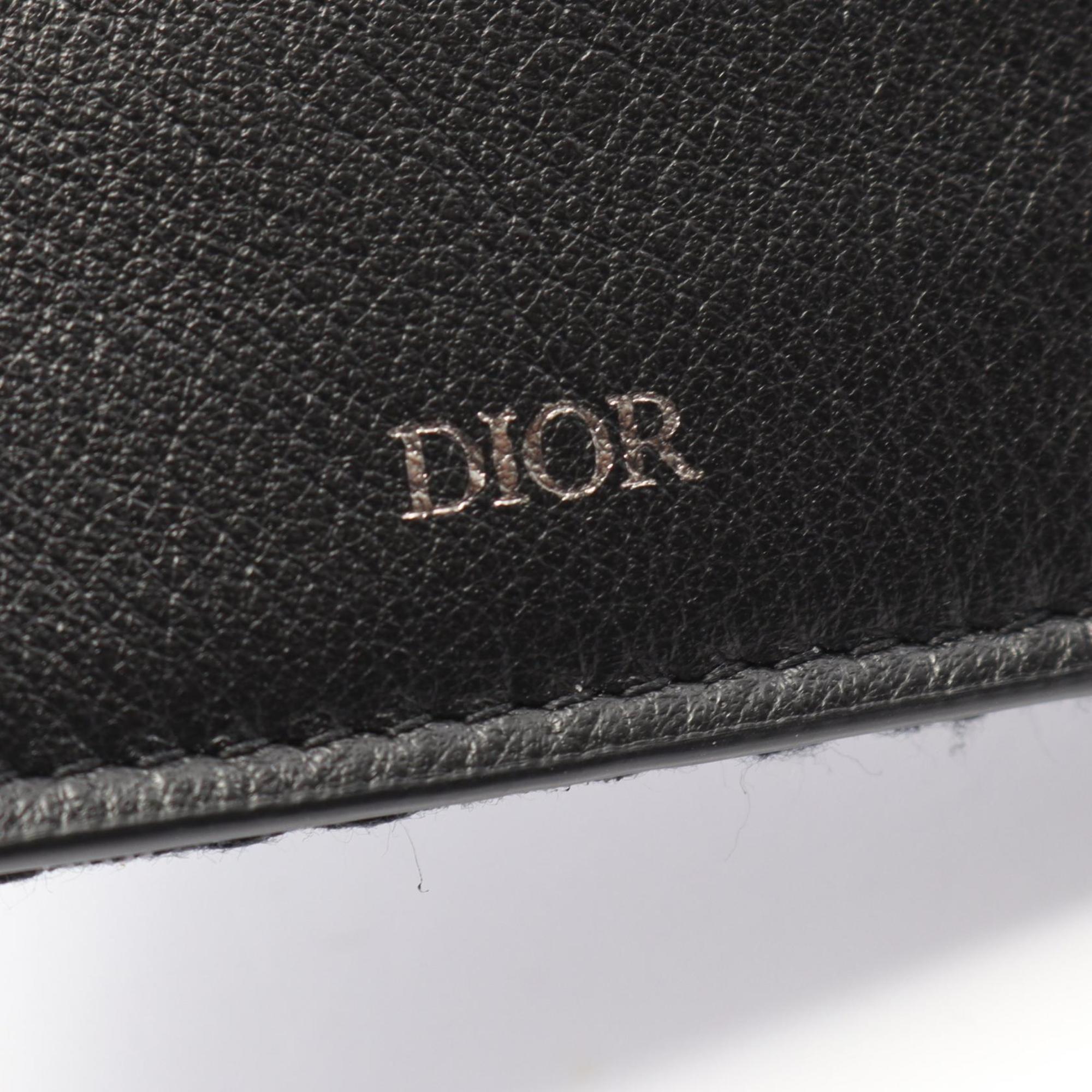 Christian Dior Black Canvas Long Wallet (Bi-Fold) (Pre-Owned)