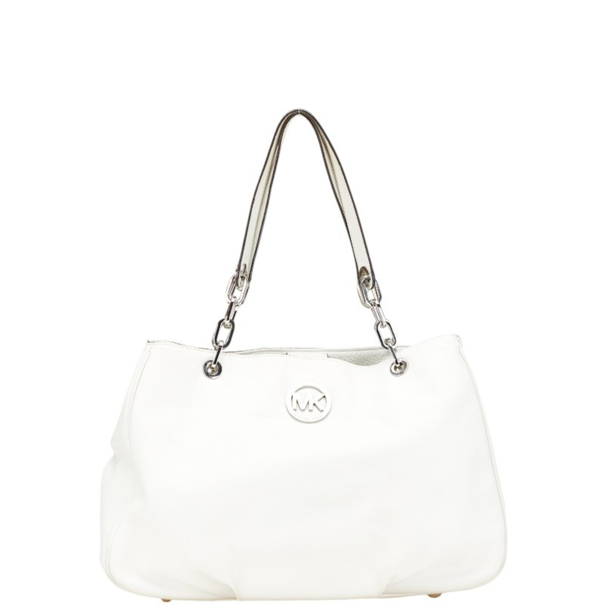 Michael Kors White Leather Tote Bag (Pre-Owned)
