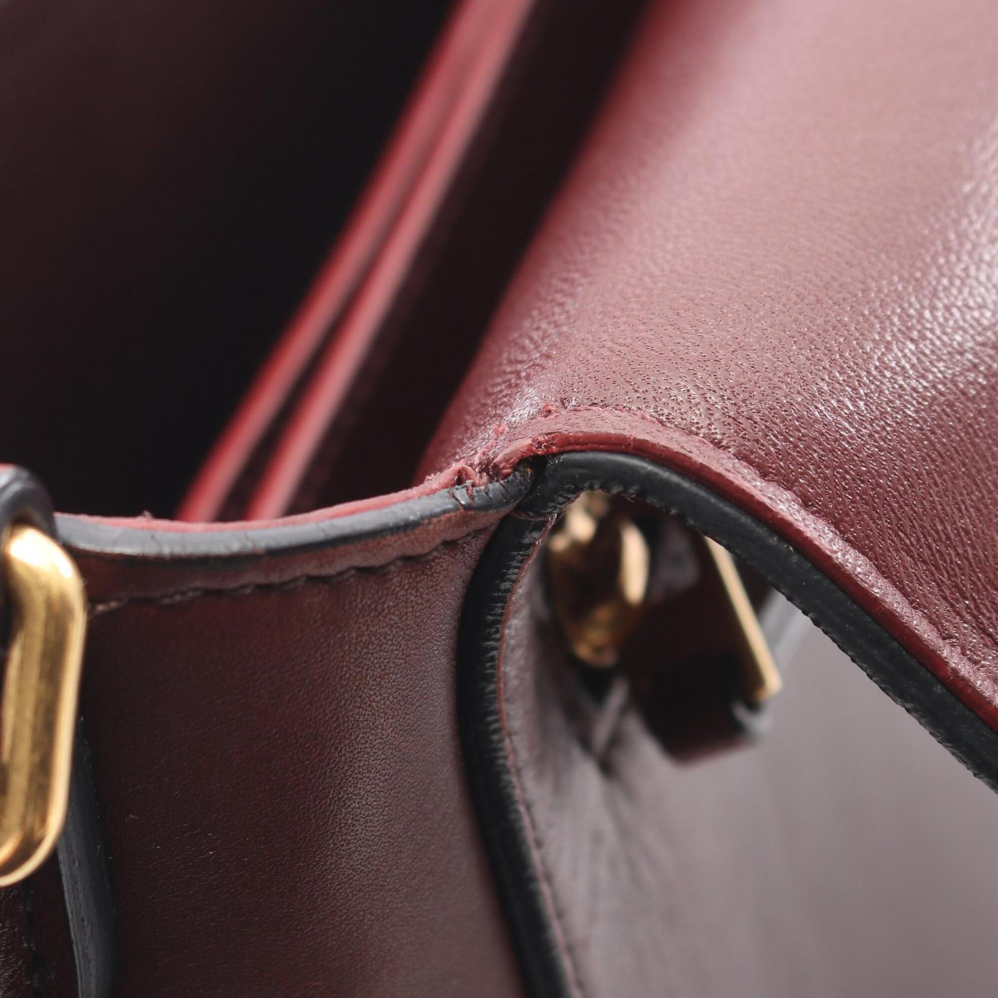 Celine Brown Leather Shoulder Bag (Pre-Owned)
