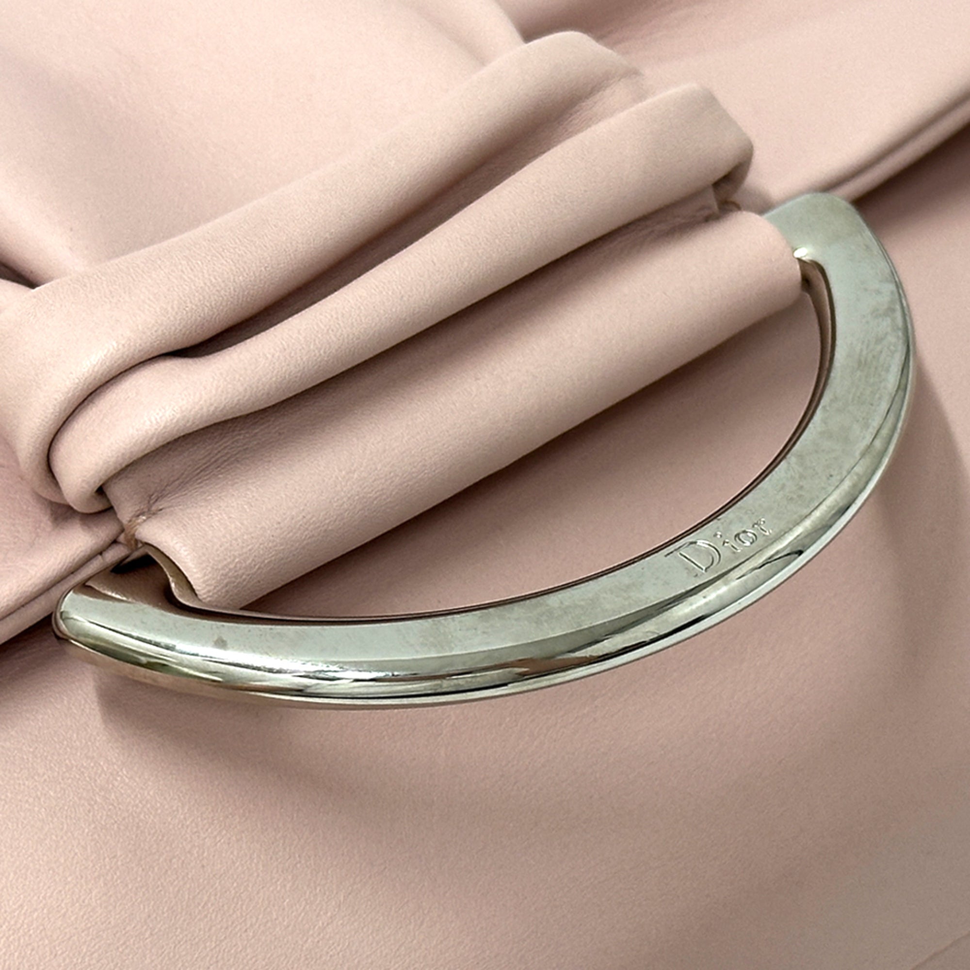 Christian Dior Pink Leather Handbag Shoulder Bag (Pre-Owned)