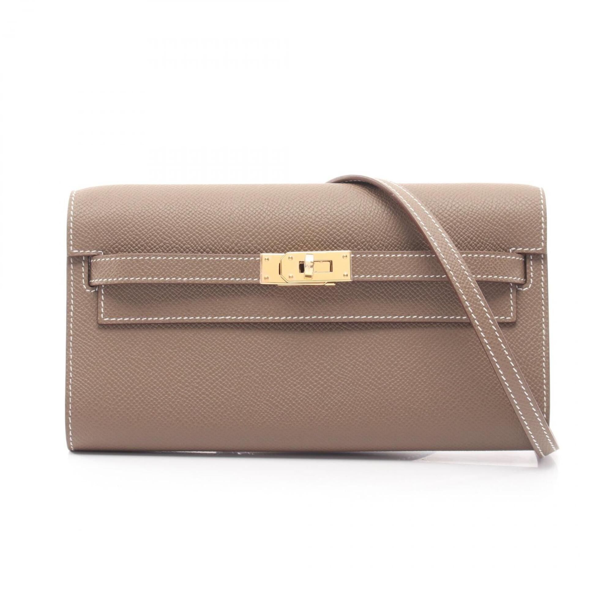 Hermes Etoupe Gray Gray Epsom Leather Handbag Shoulder Bag (Pre-Owned)