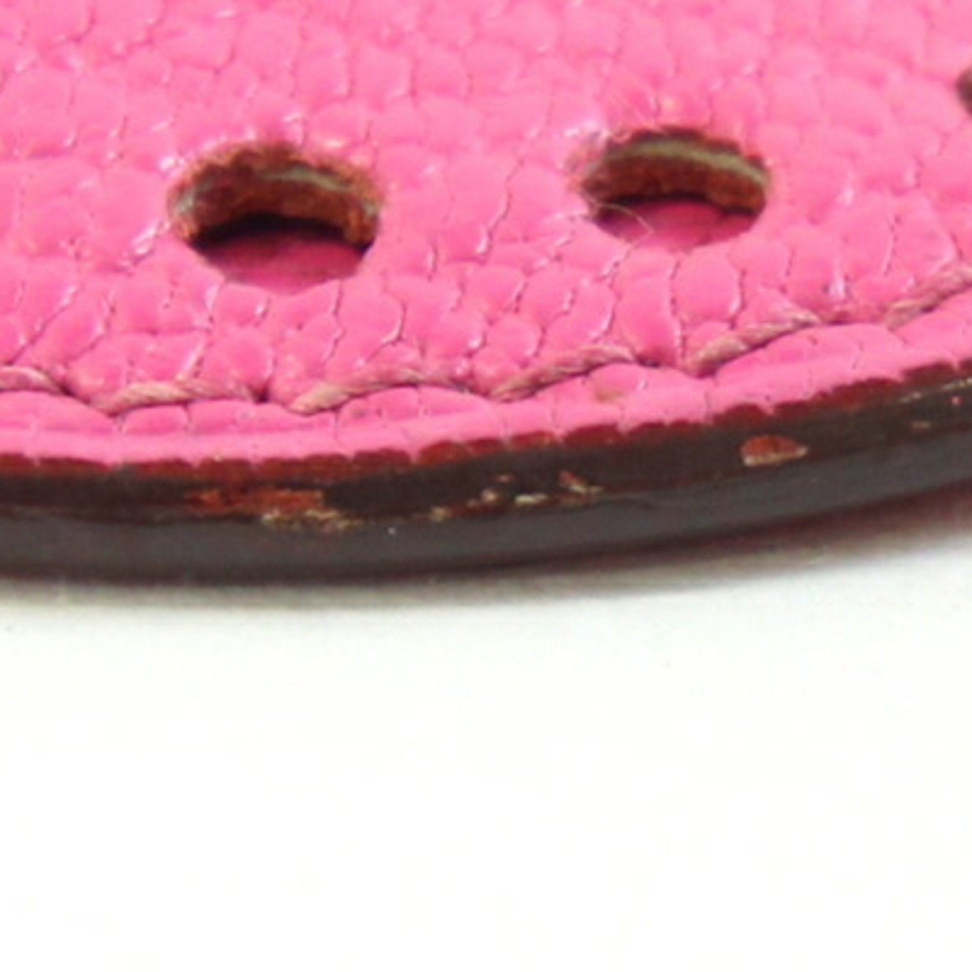 Hermes Pink Rose Tyrien Chevre Leather Coin Purse/Coin Case (Pre-Owned)