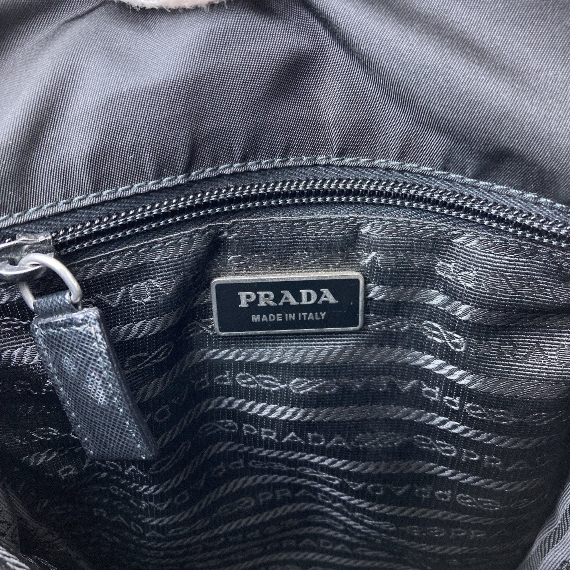 Prada Black Nylon Shoulder Bag (Pre-Owned)
