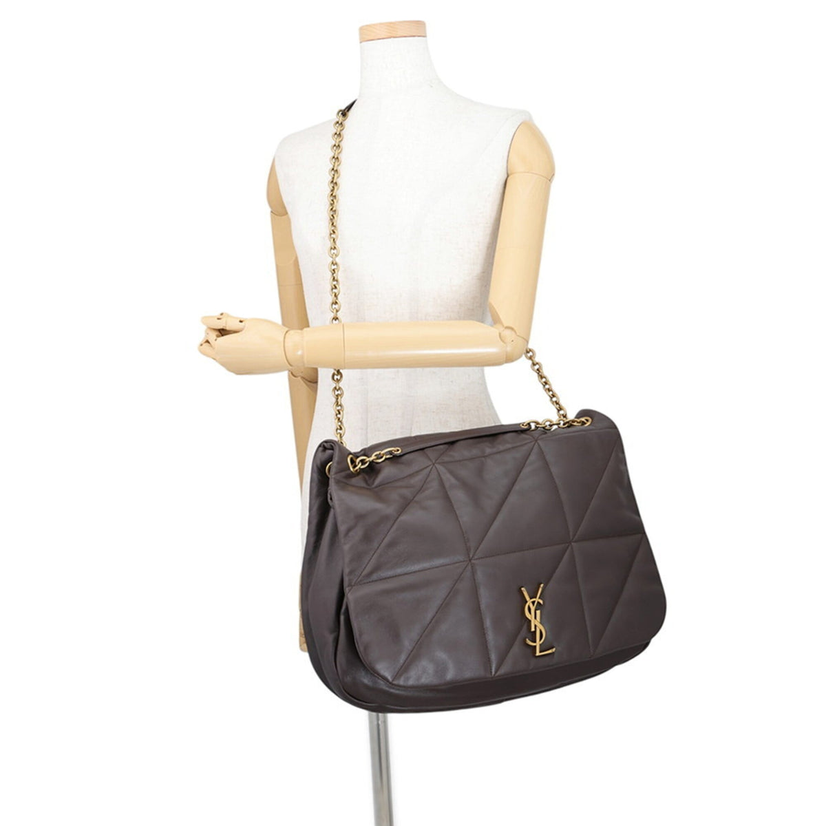 Yves Saint Laurent Gold Leather Shoulder Bag (Pre-Owned)
