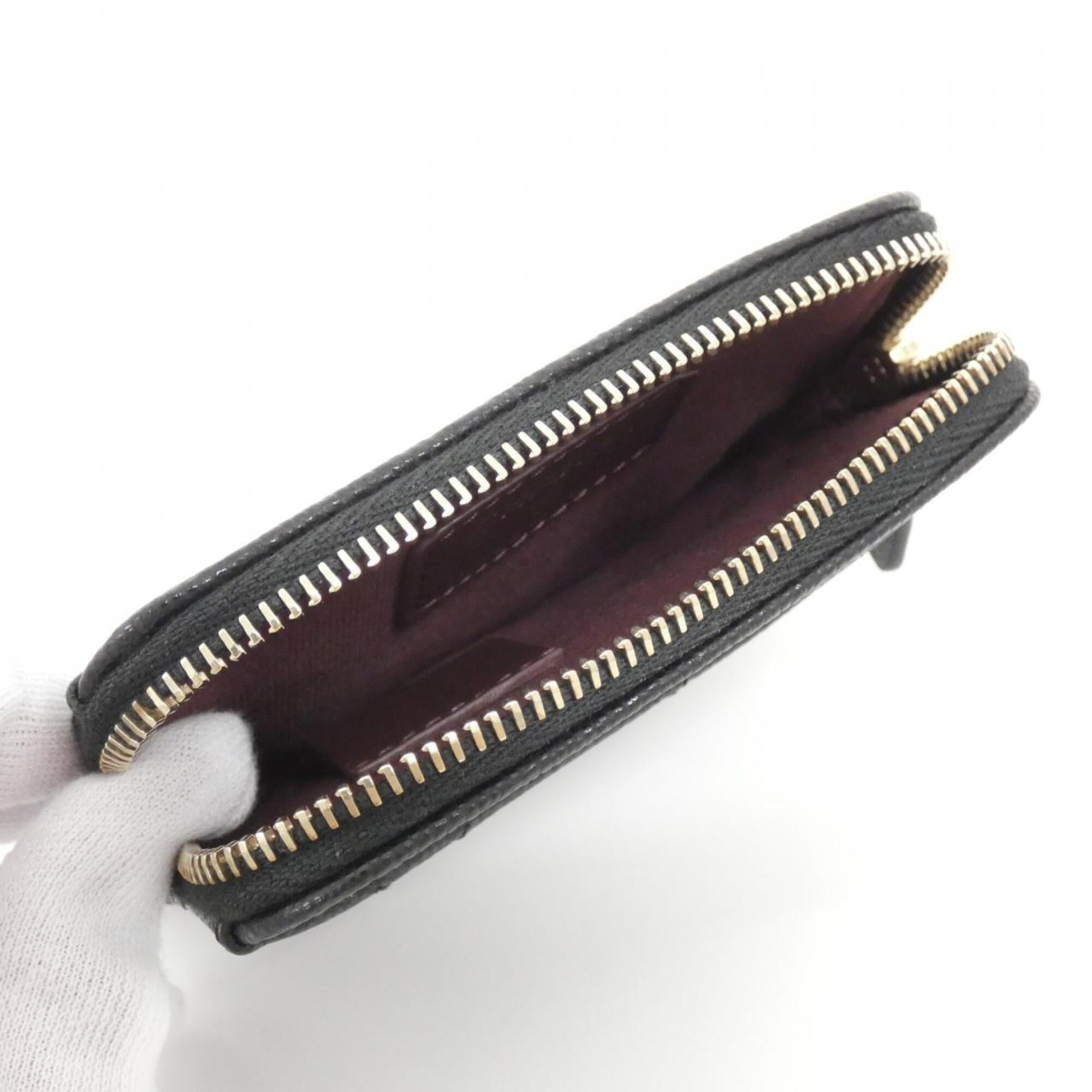 Chanel Black Grained Calfskin Coin Purse/Coin Case (Pre-Owned)