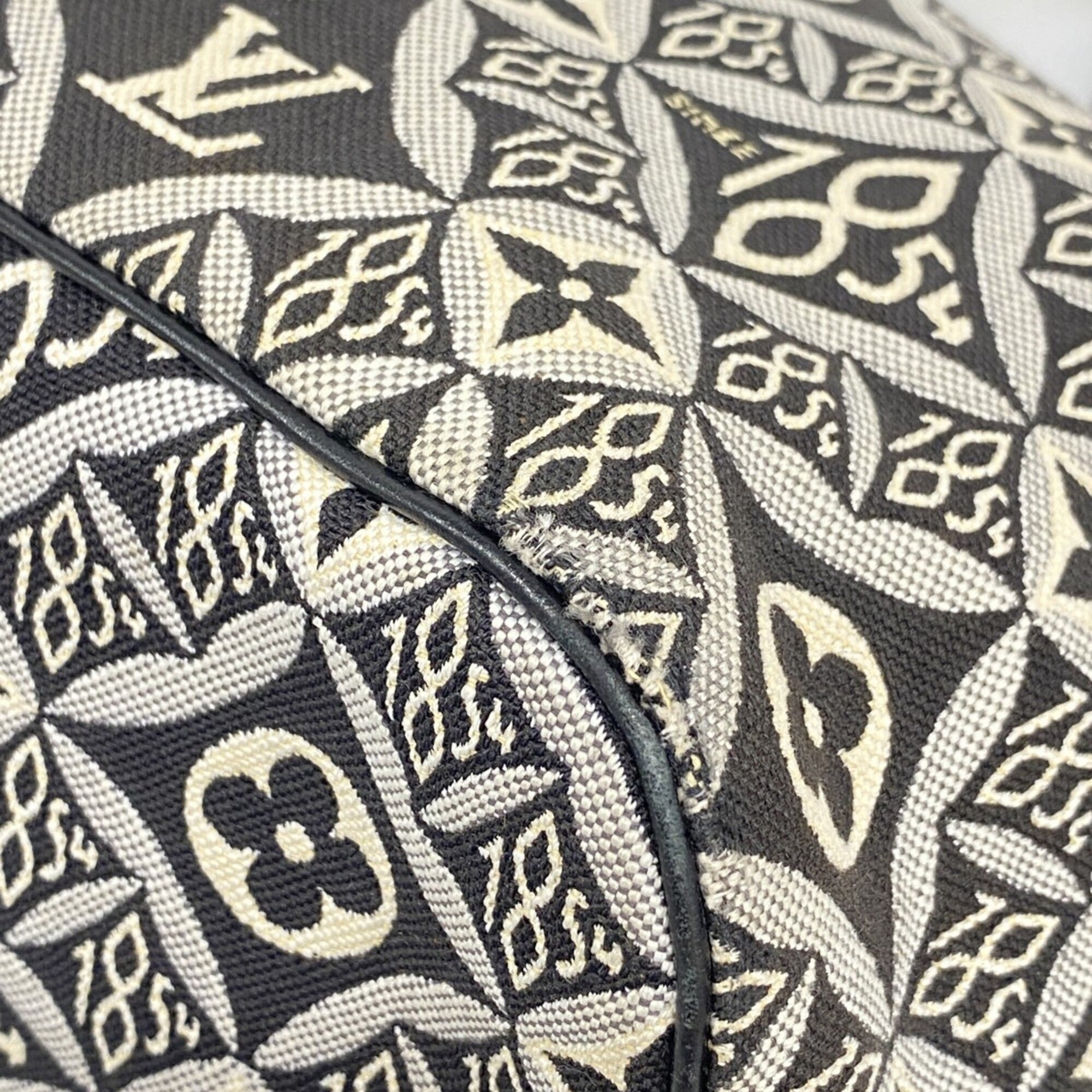 Louis Vuitton Black Gray Tote Bag (Pre-Owned)