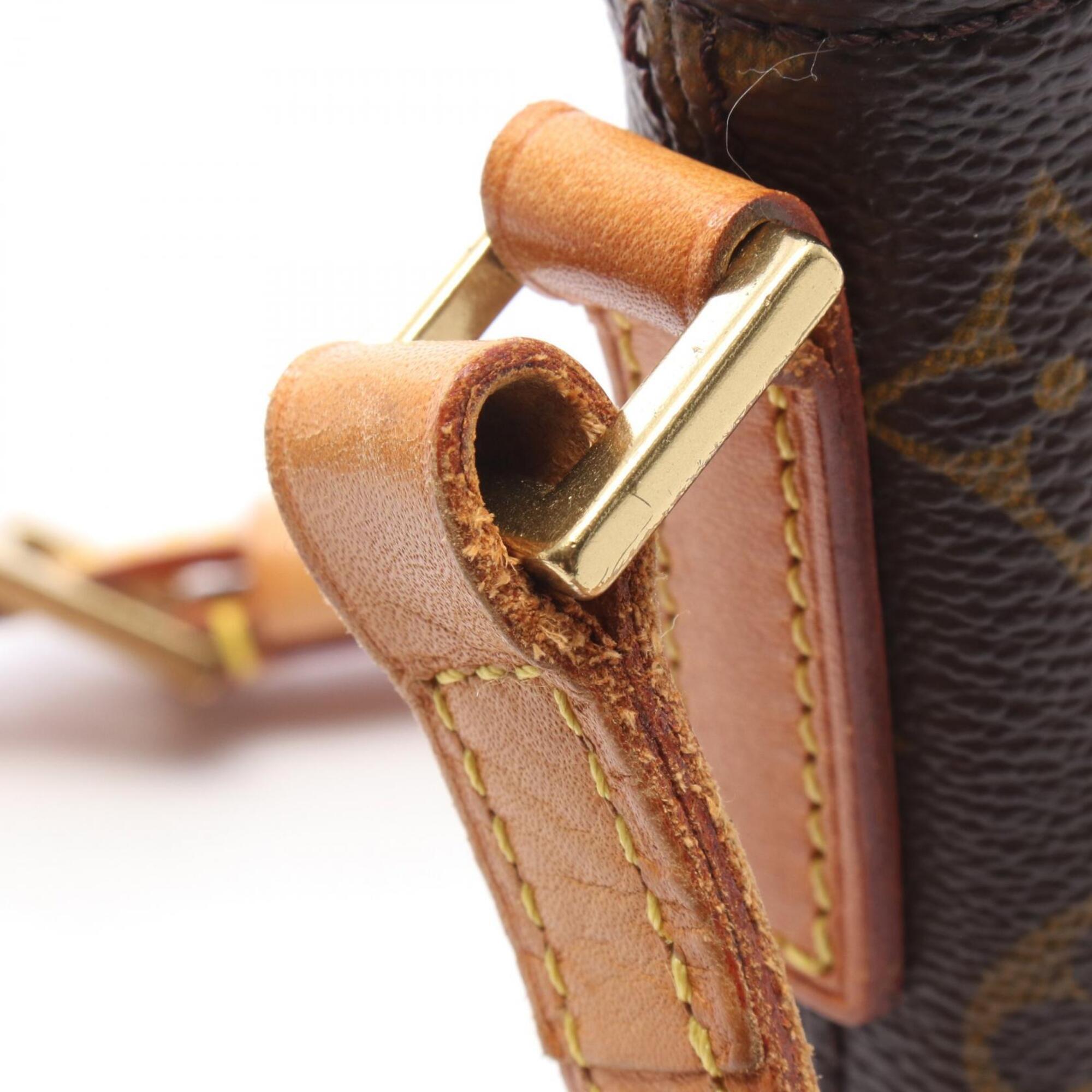 Louis Vuitton Brown Pvc Coated Canvas Leather Shoulder Bag (Pre-Owned)