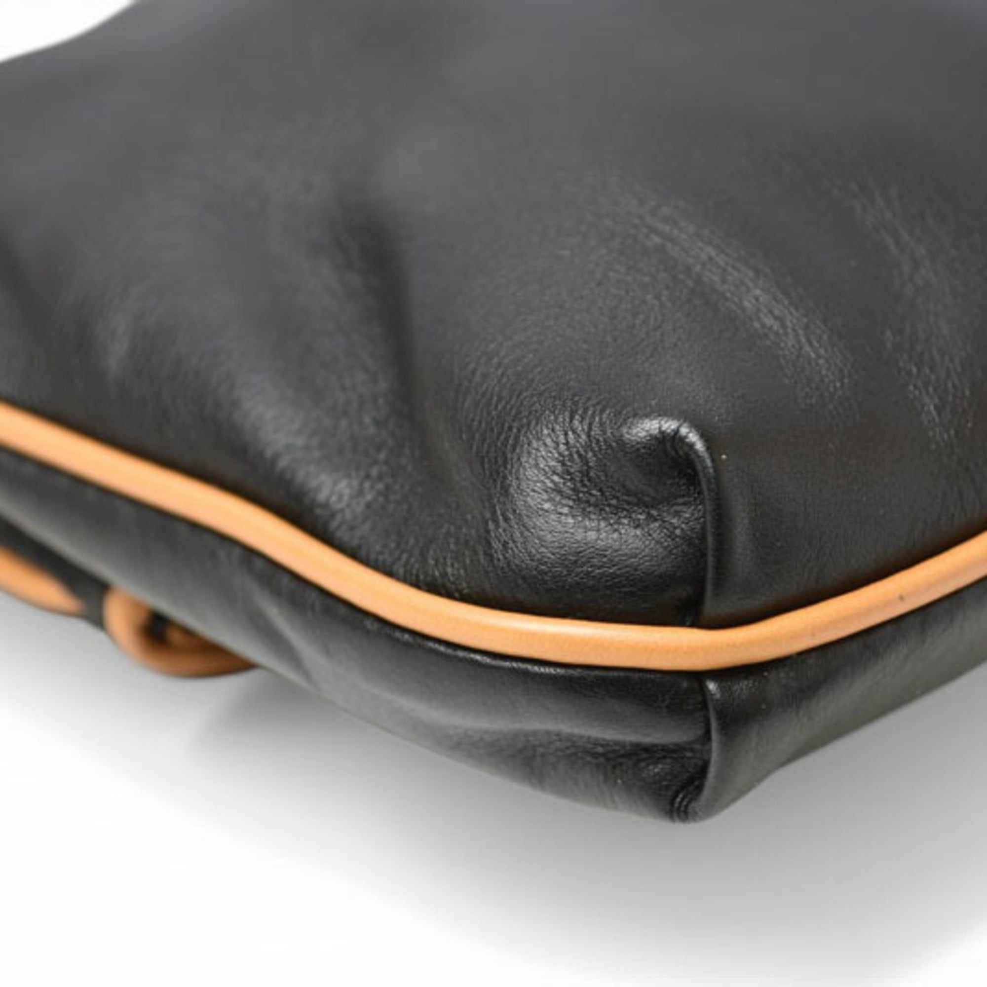 Celine Black Leather Clutch Bag Pouch (Pre-Owned)