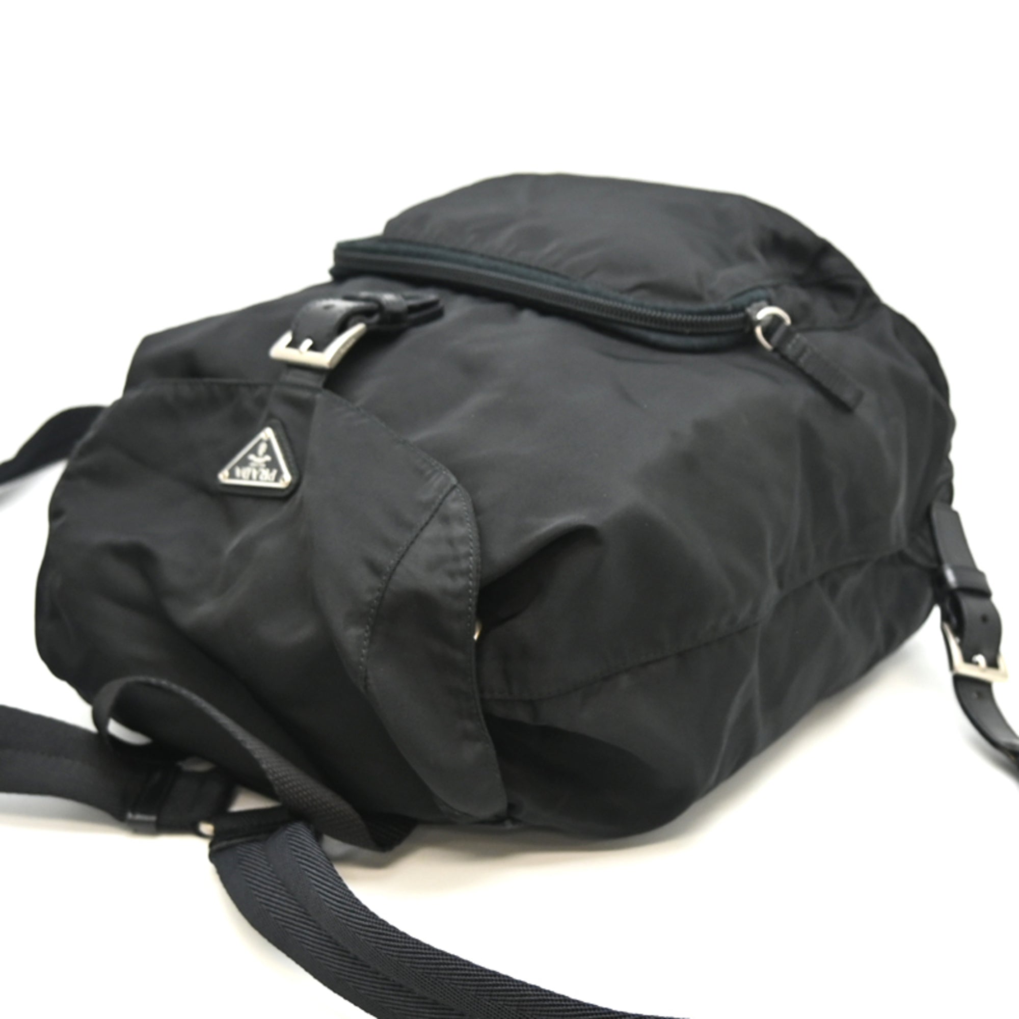 Prada Black Nylon Backpack (Pre-Owned)