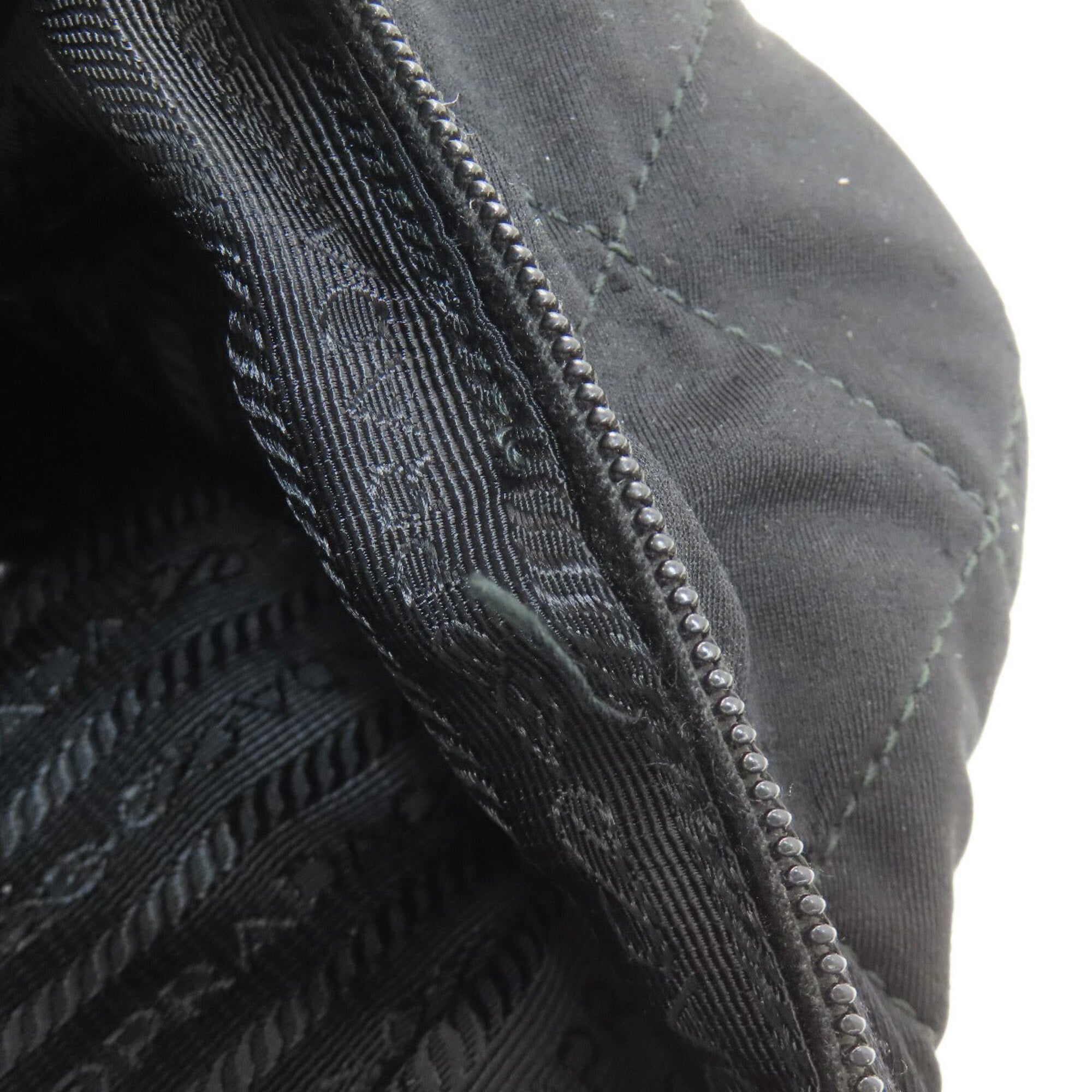 Prada Black Cotton Canvas Handbag (Pre-Owned)