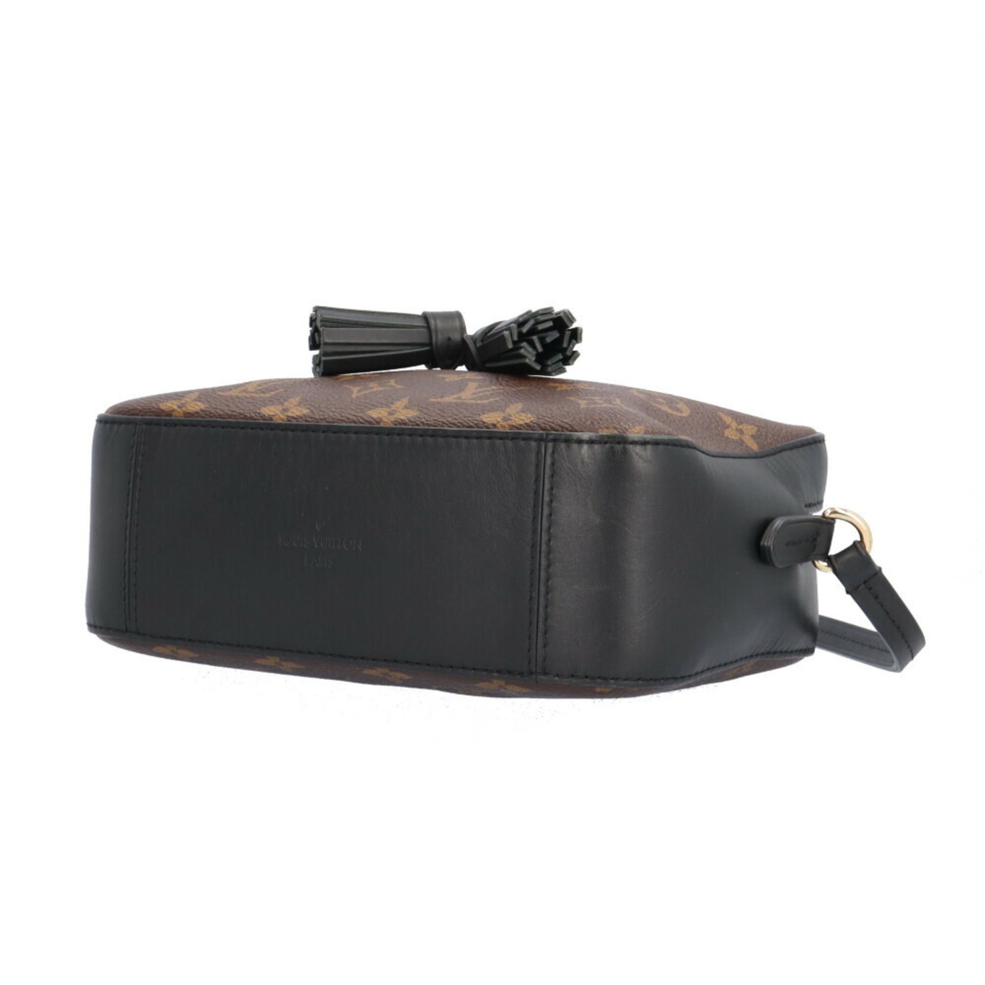 Louis Vuitton Black Brown Monogram Canvas Shoulder Bag (Pre-Owned)