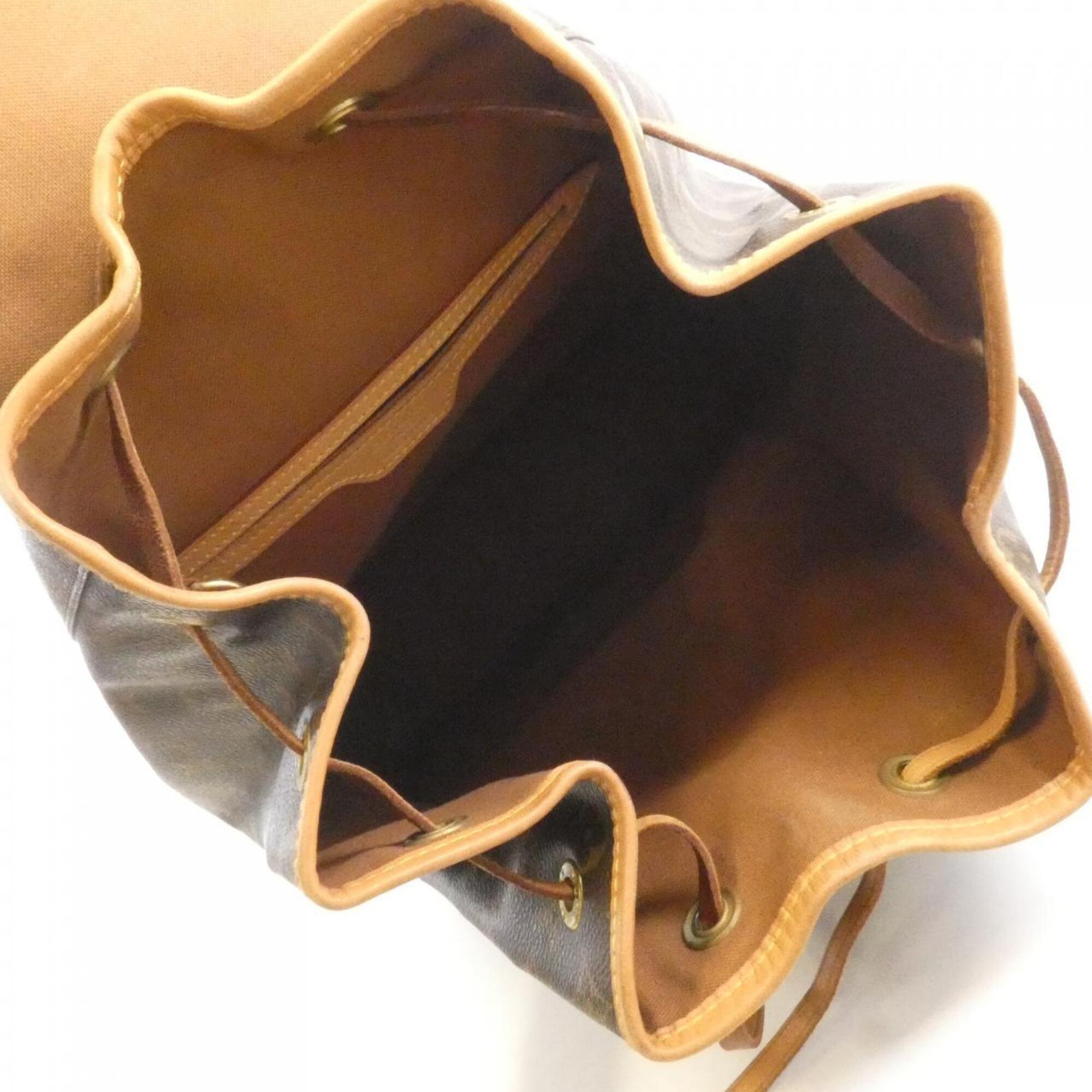 Louis Vuitton Marron Coated Canvas Backpack (Pre-Owned)