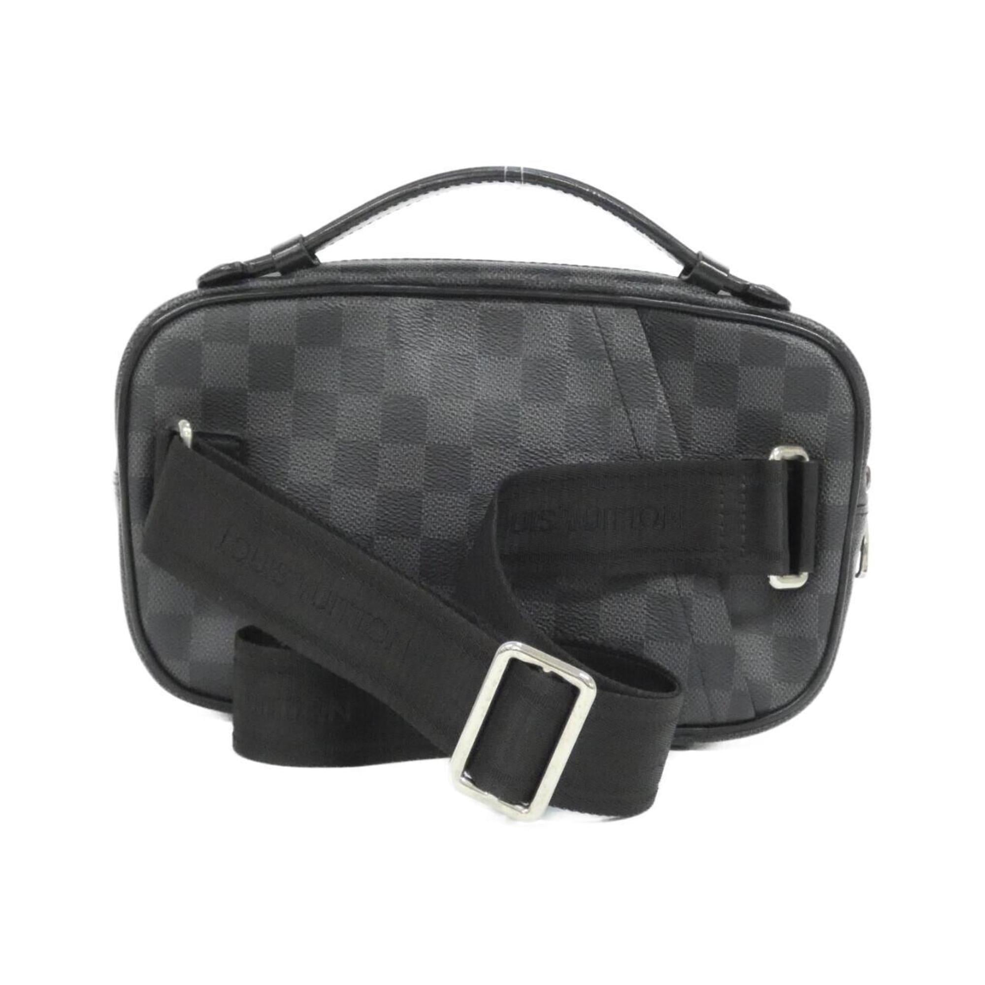 Louis Vuitton Black Graphite Coated Canvas Shoulder Bag (Pre-Owned)