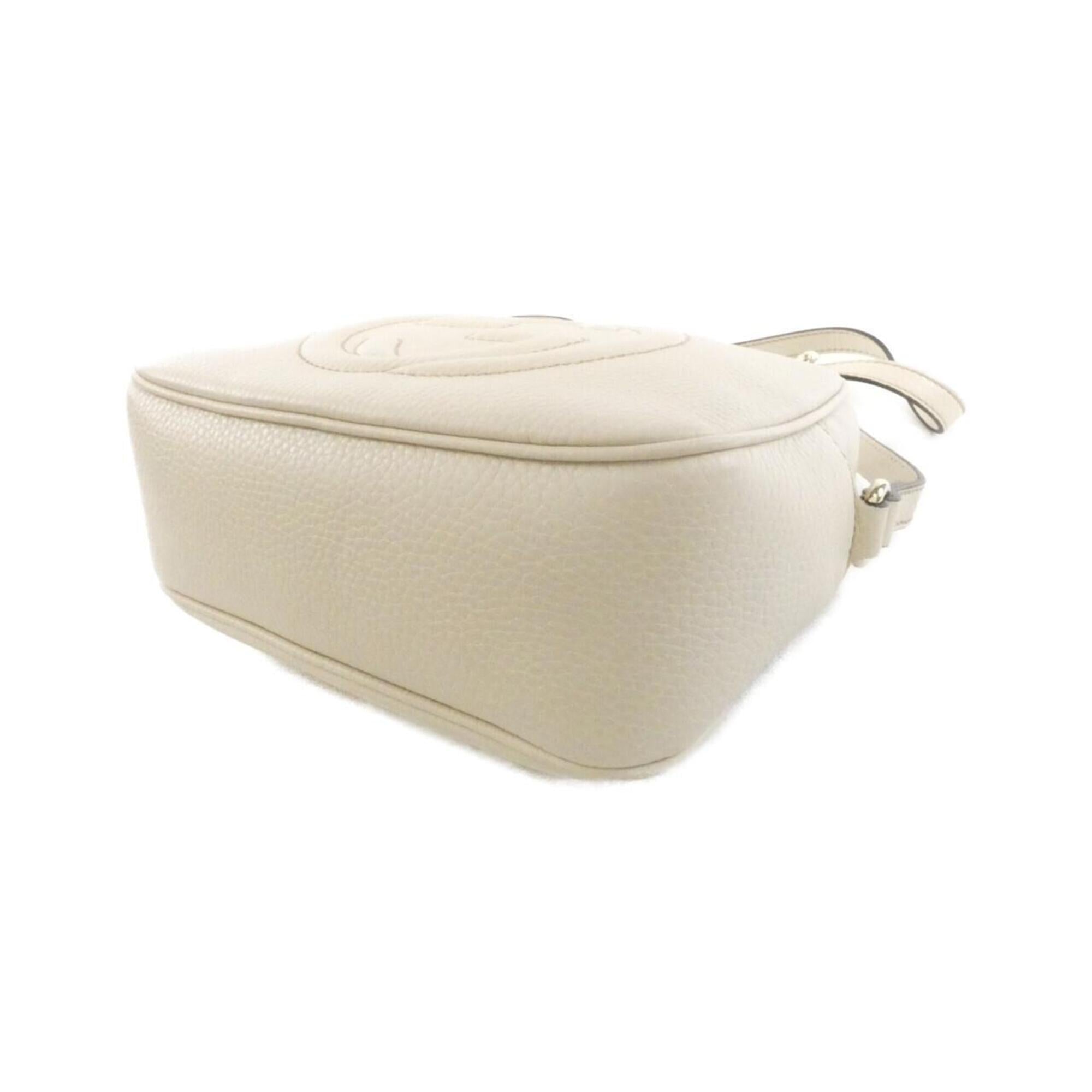 Gucci Off-White Leather Shoulder Bag (Pre-Owned)