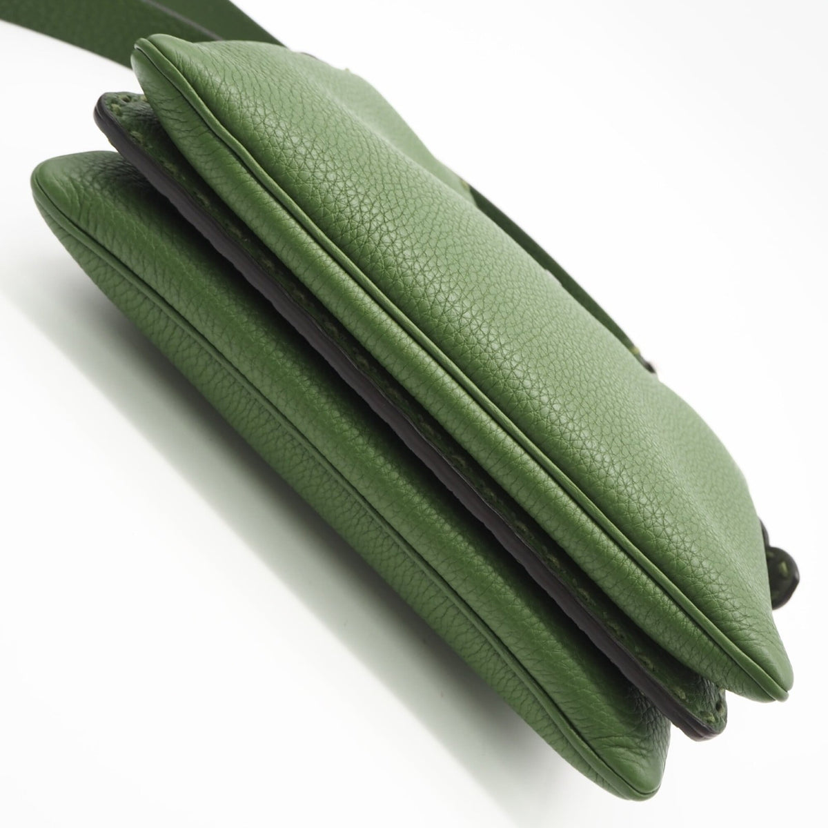 Fendi Selleria Green Leather Handbag (Pre-Owned)