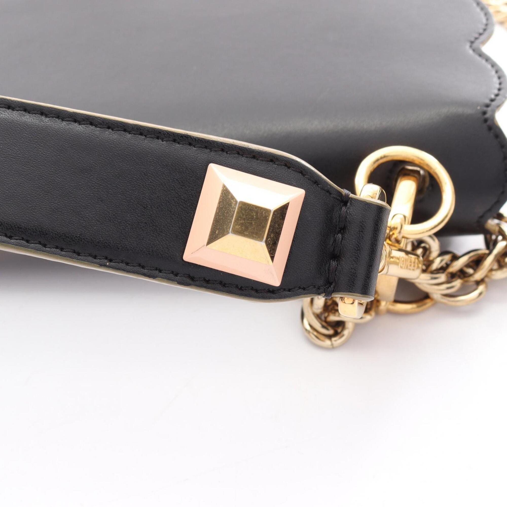 Fendi Black Leather Handbag Shoulder Bag (Pre-Owned)