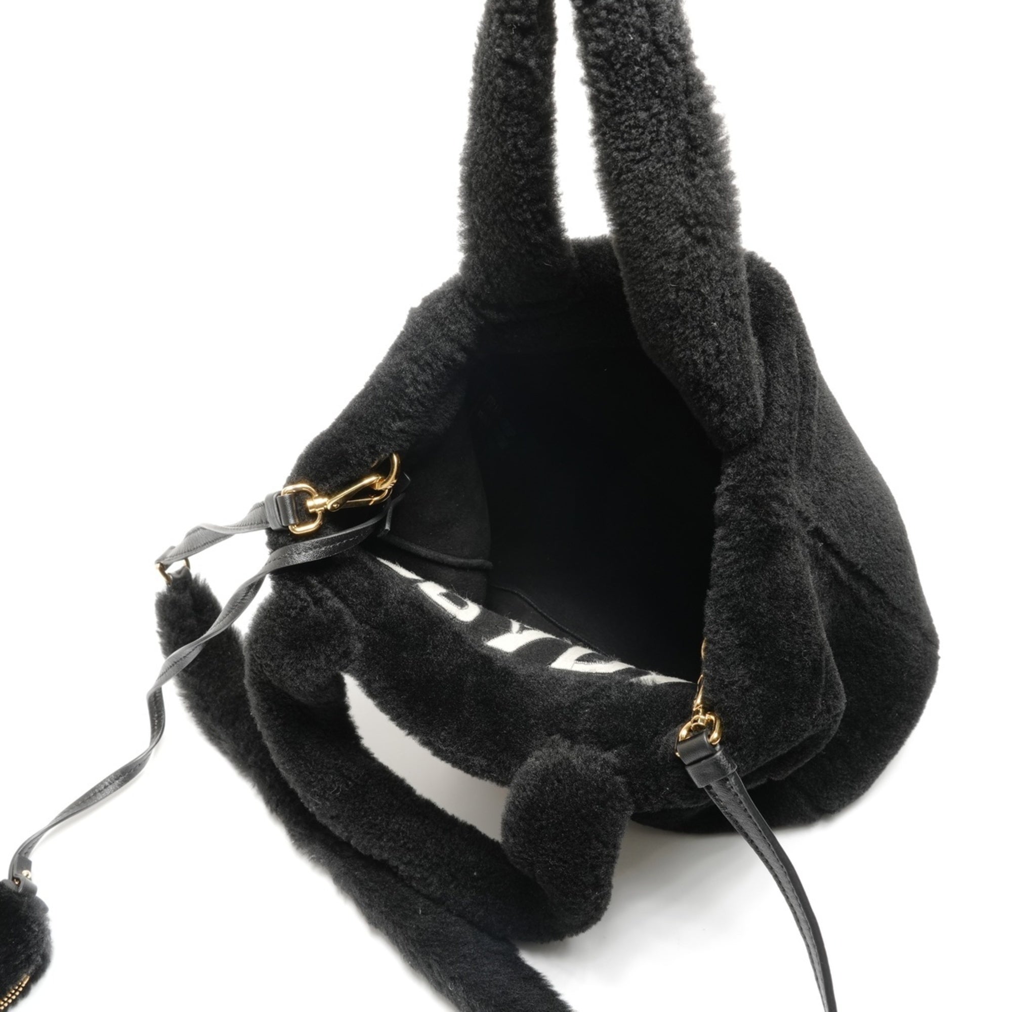 Prada Black Fur Handbag (Pre-Owned)