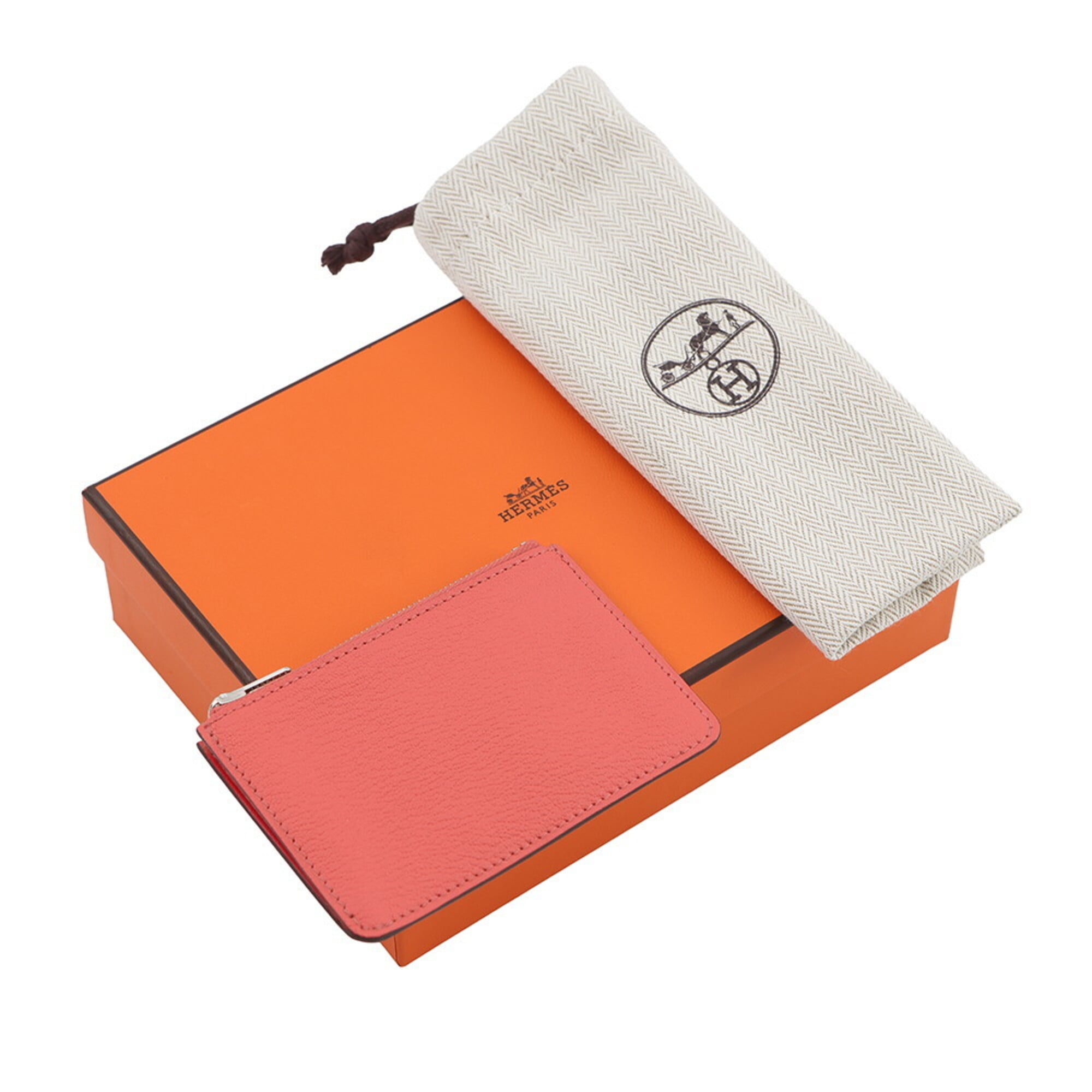 Hermes Kara Chevre Myzore Leather Coin Purse/Coin Case (Pre-Owned)