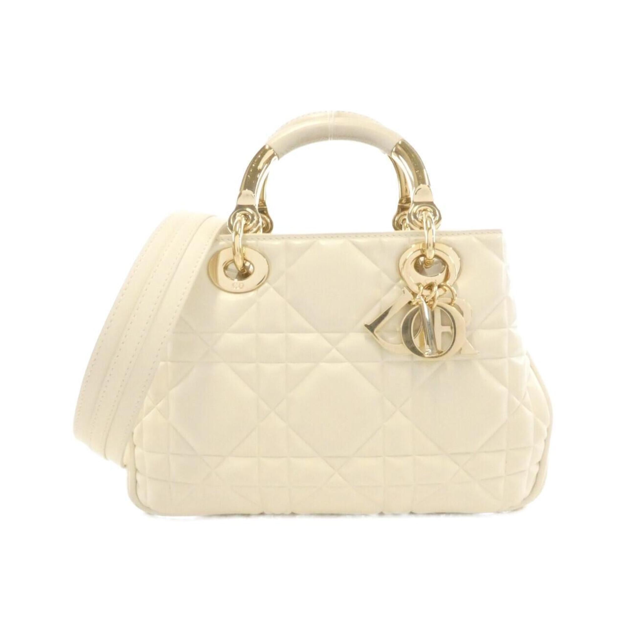 Christian Dior White Leather Handbag (Pre-Owned)