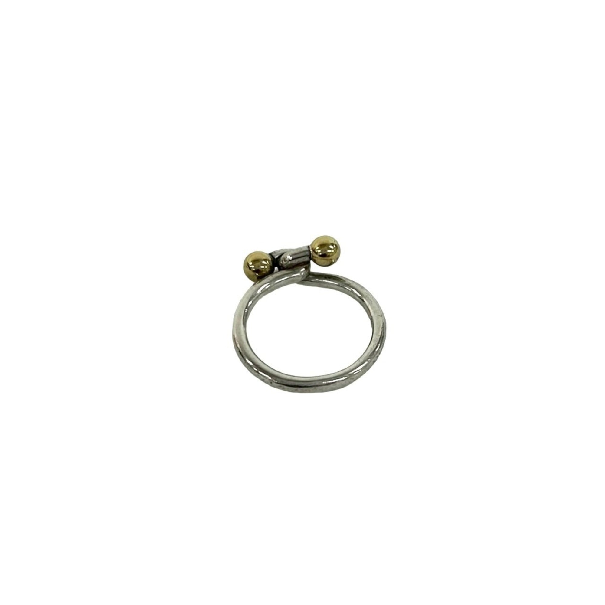 Tiffany Gold Silver Yellow Gold (18K) Silver 925 Band Ring (Pre-Owned)