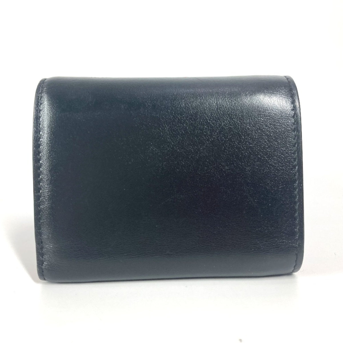 Christian Louboutin Black Multi-Color Leather Wallet (Tri-Fold) (Pre-Owned)