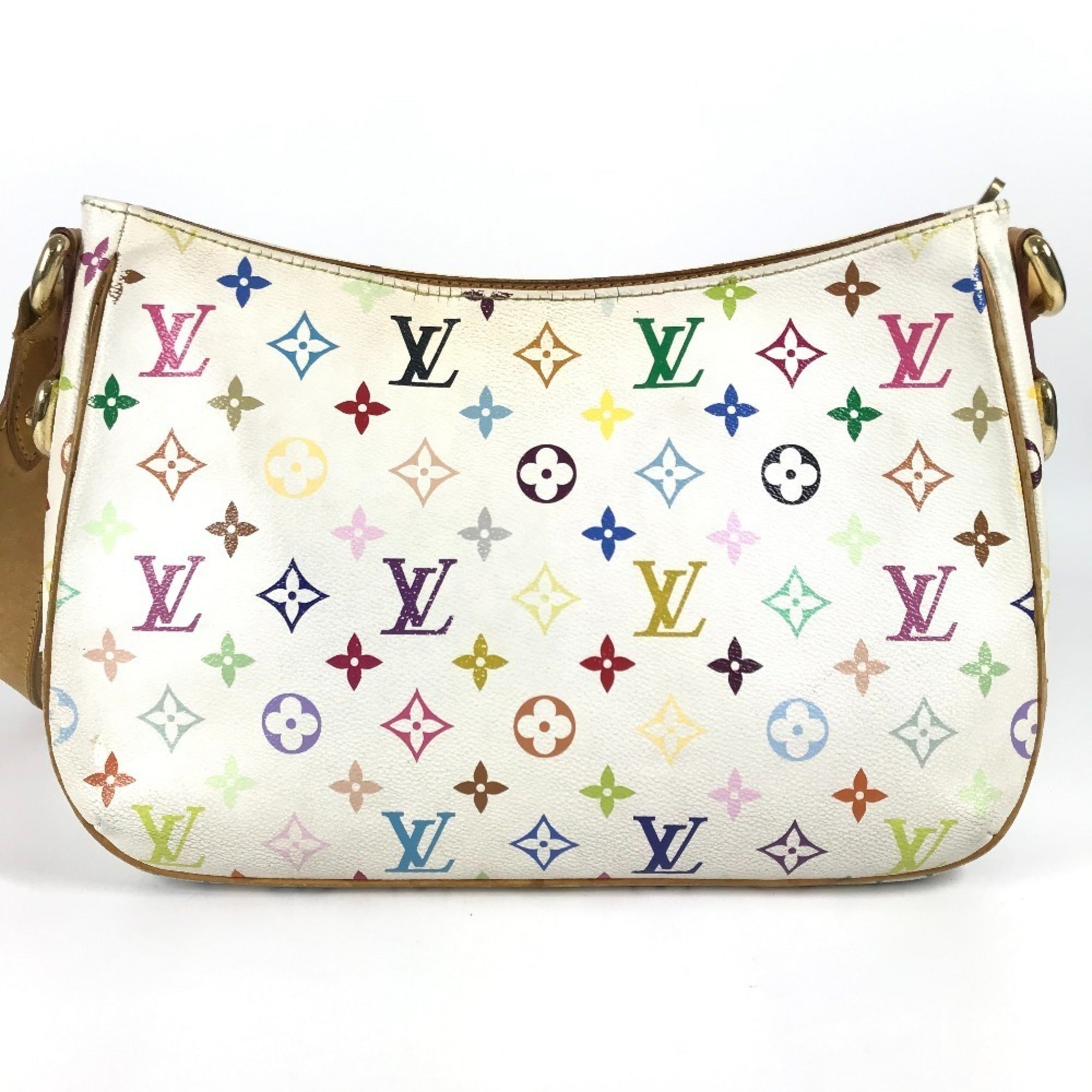 Louis Vuitton Blanc White Monogram Multicolore Shoulder Bag (Pre-Owned)