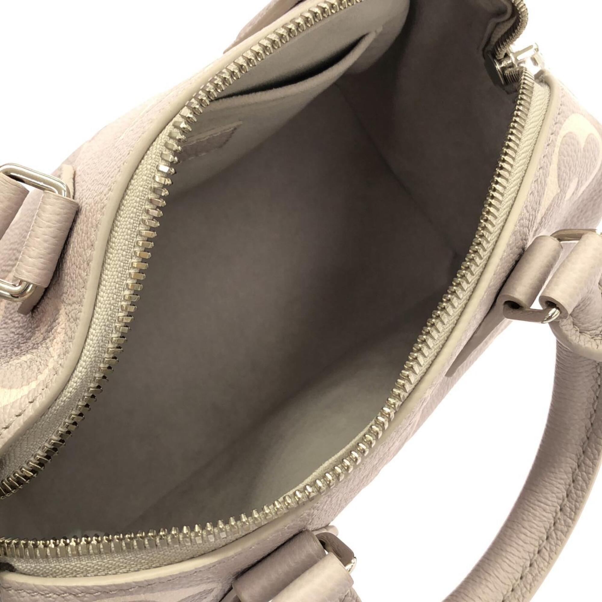 Louis Vuitton Gray Leather Boston Bag (Pre-Owned)