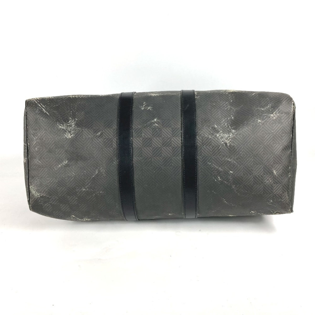 Louis Vuitton Black Noir Canvas Damier Canvas Boston Bag (Pre-Owned)