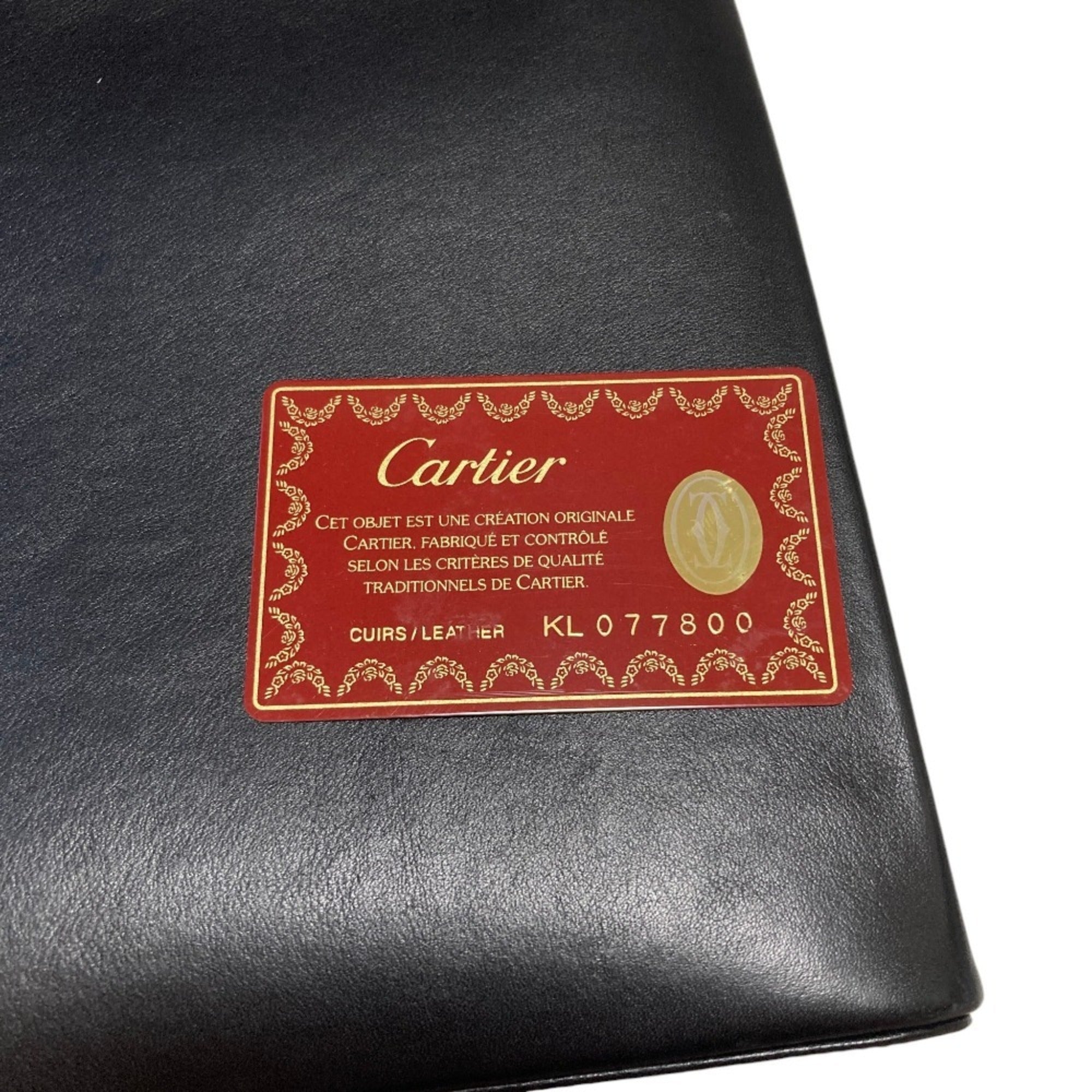Cartier Trinity Black Leather Handbag (Pre-Owned)