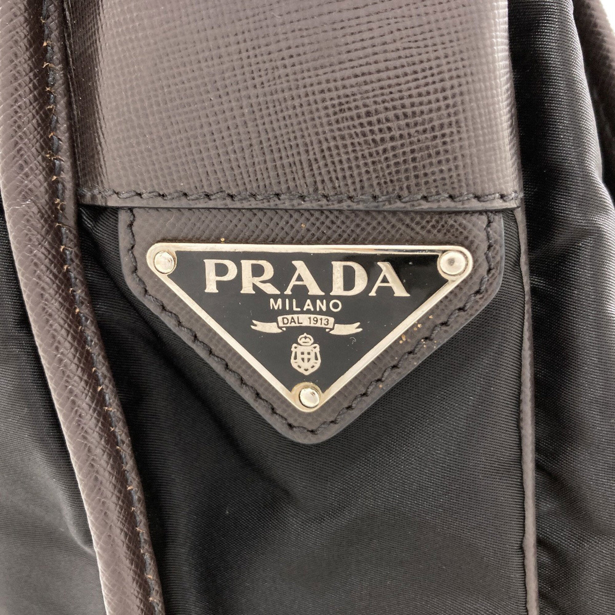 Prada Black Nylon Shoulder Bag (Pre-Owned)