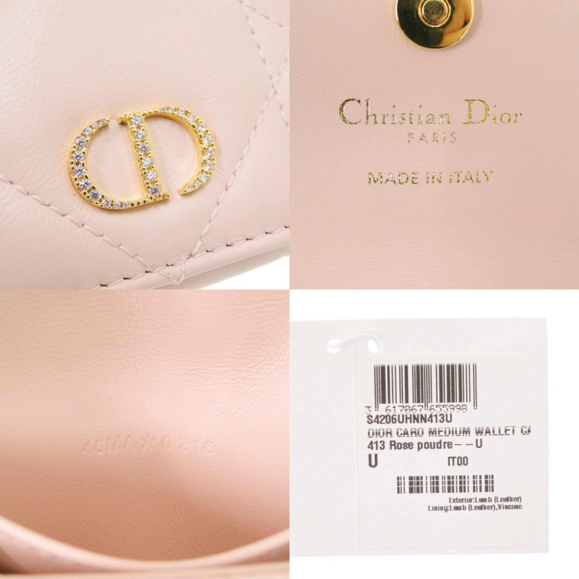 Christian Dior Pink Leather Wallet (Bi-Fold) (Pre-Owned)