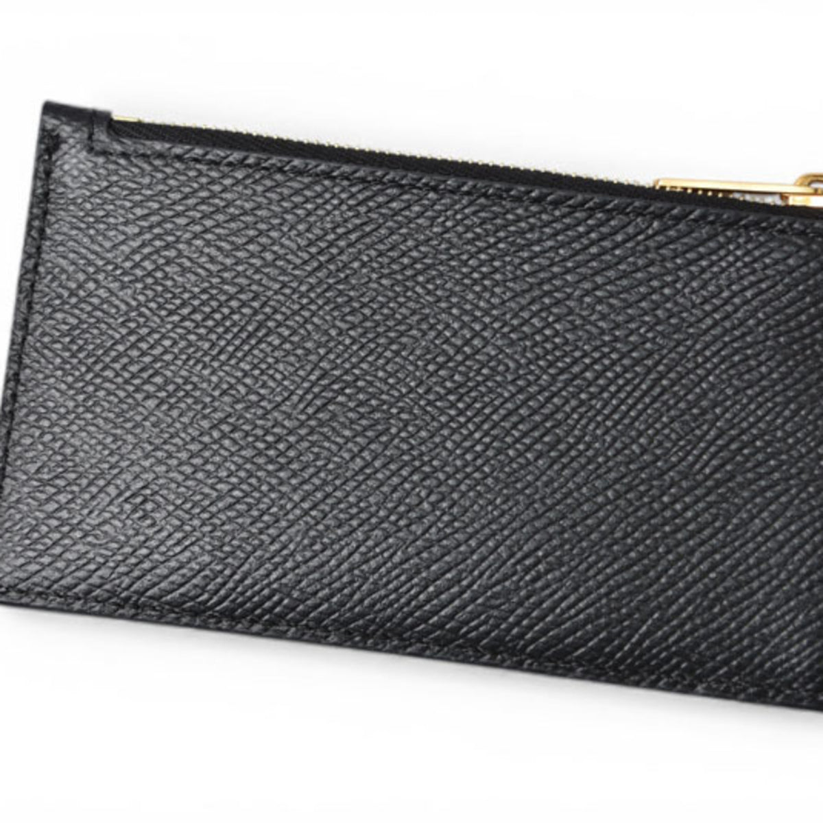 Celine Black Leather Card Wallet (Pre-Owned)