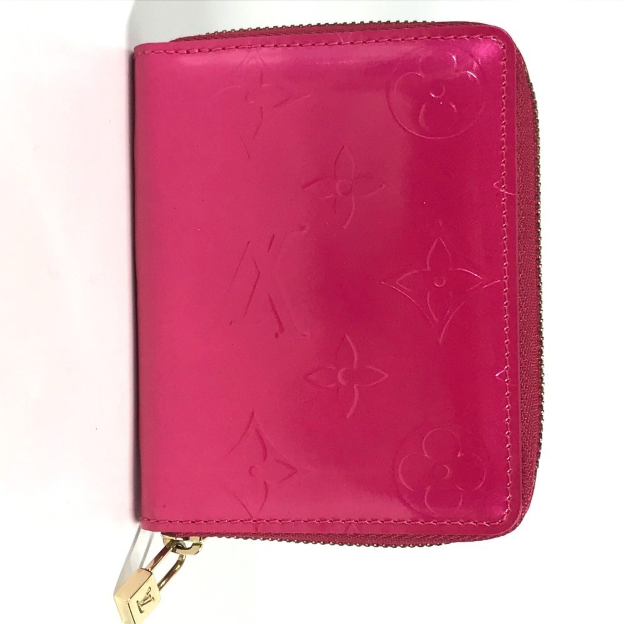 Louis Vuitton Monogram Vernis Fuchsia Pink Pink Monogram Vernis Wallet (Bi-Fold) (Pre-Owned)