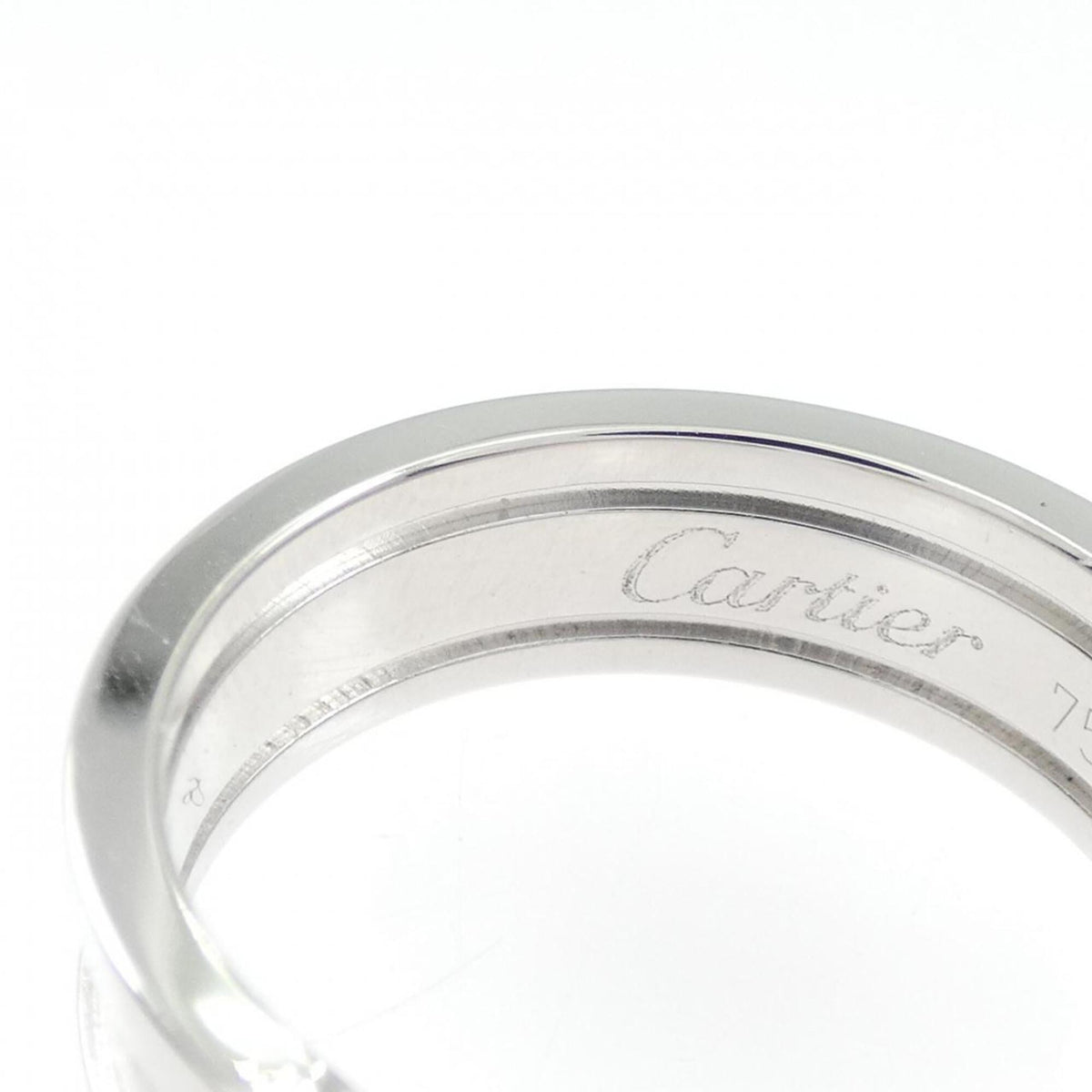 Cartier White Gold White Gold (18K) Band Ring (Pre-Owned)