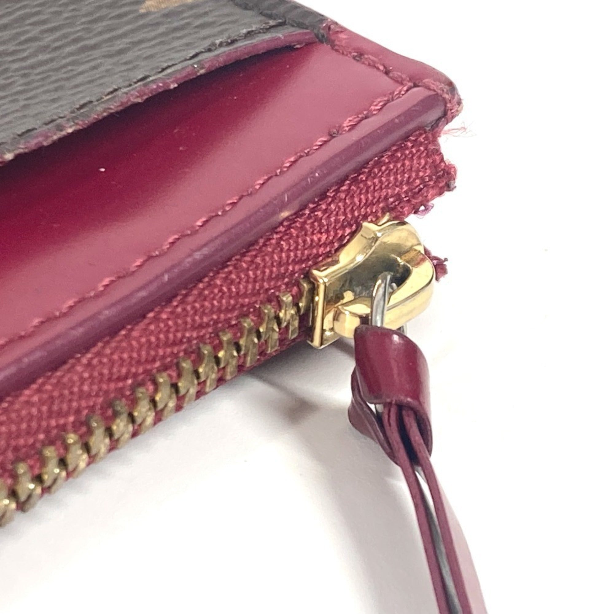 Louis Vuitton Monogram Brown Purple Monogram Coin Purse/Coin Case (Pre-Owned)