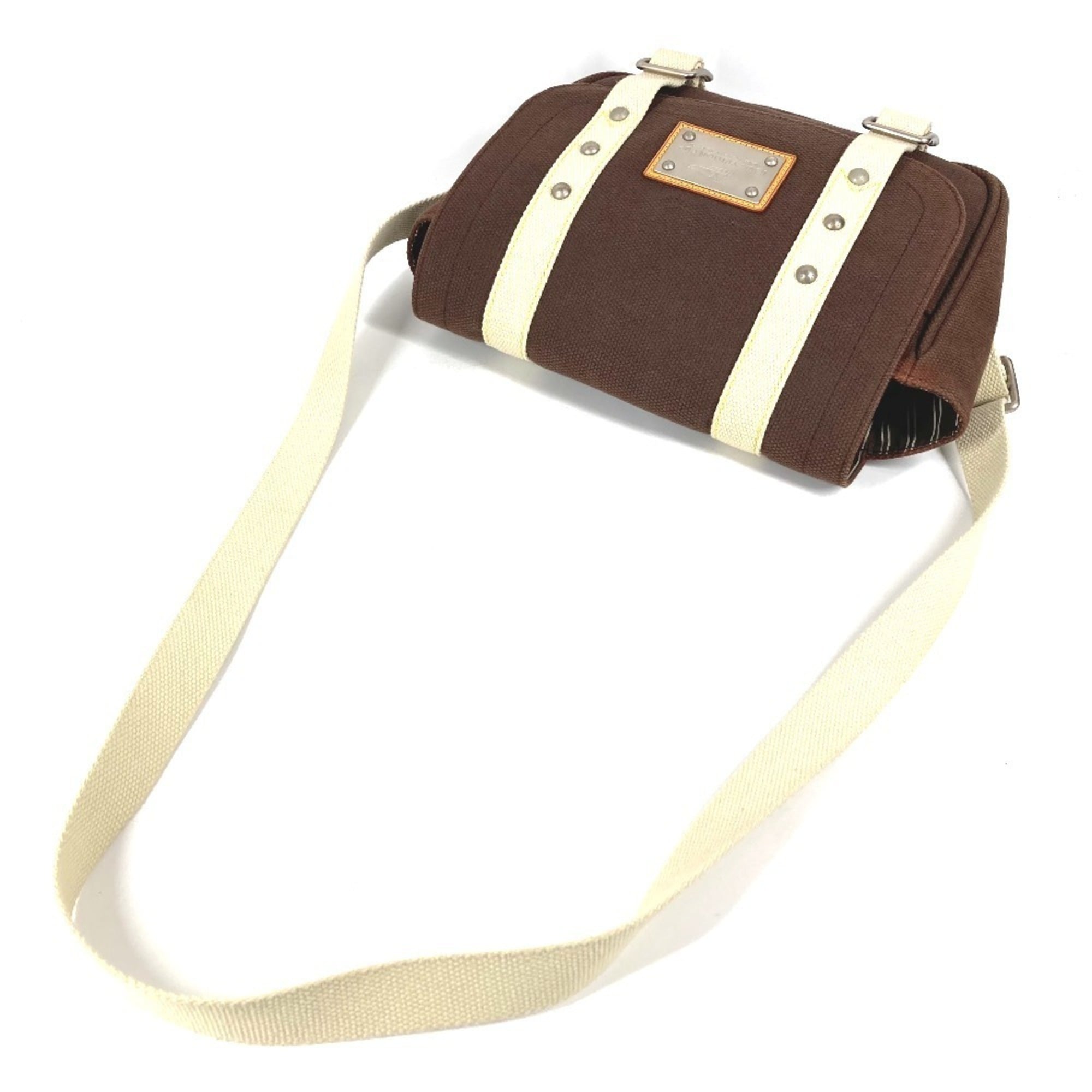 Louis Vuitton Brown Canvas Shoulder Bag (Pre-Owned)