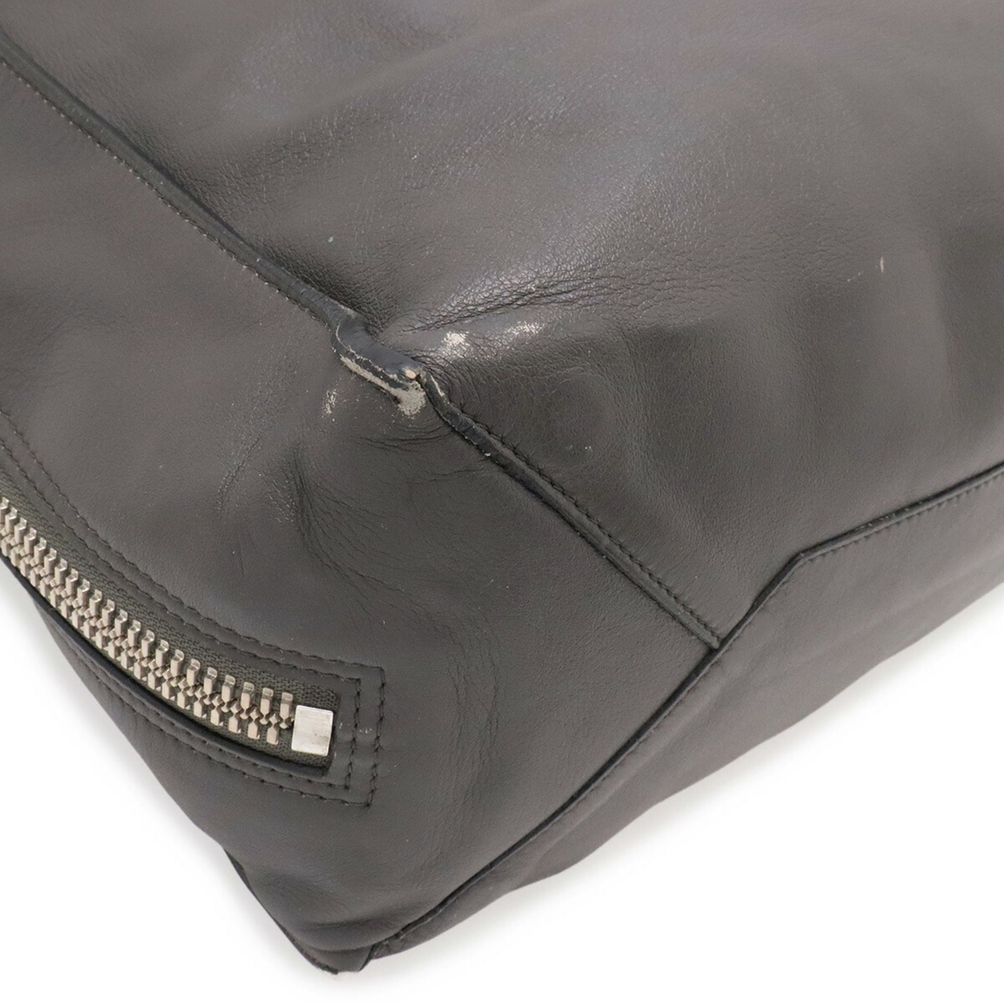 Balenciaga Paper Gray Leather Handbag Tote Bag (Pre-Owned)