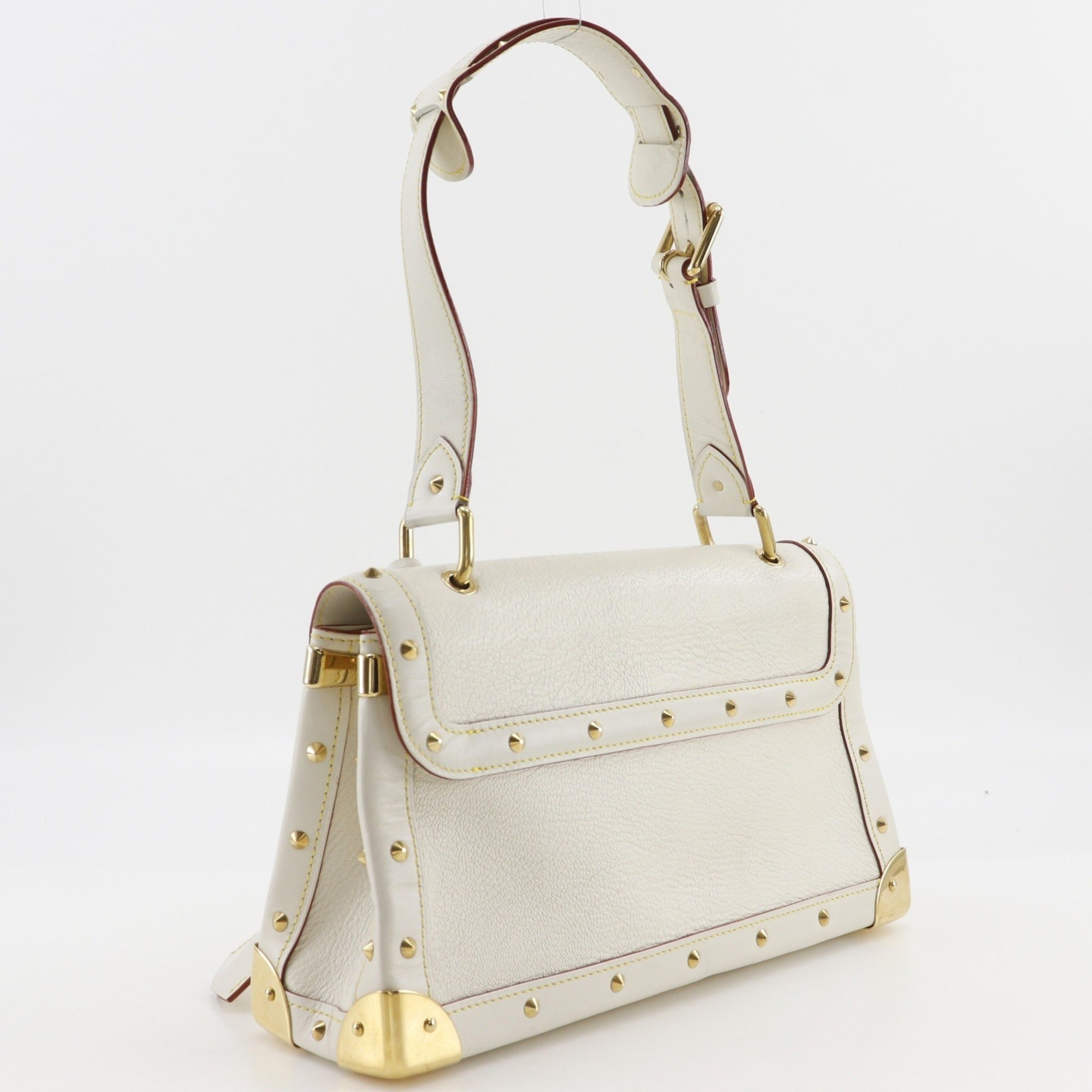 Louis Vuitton Blanc White Leather Shoulder Bag (Pre-Owned)